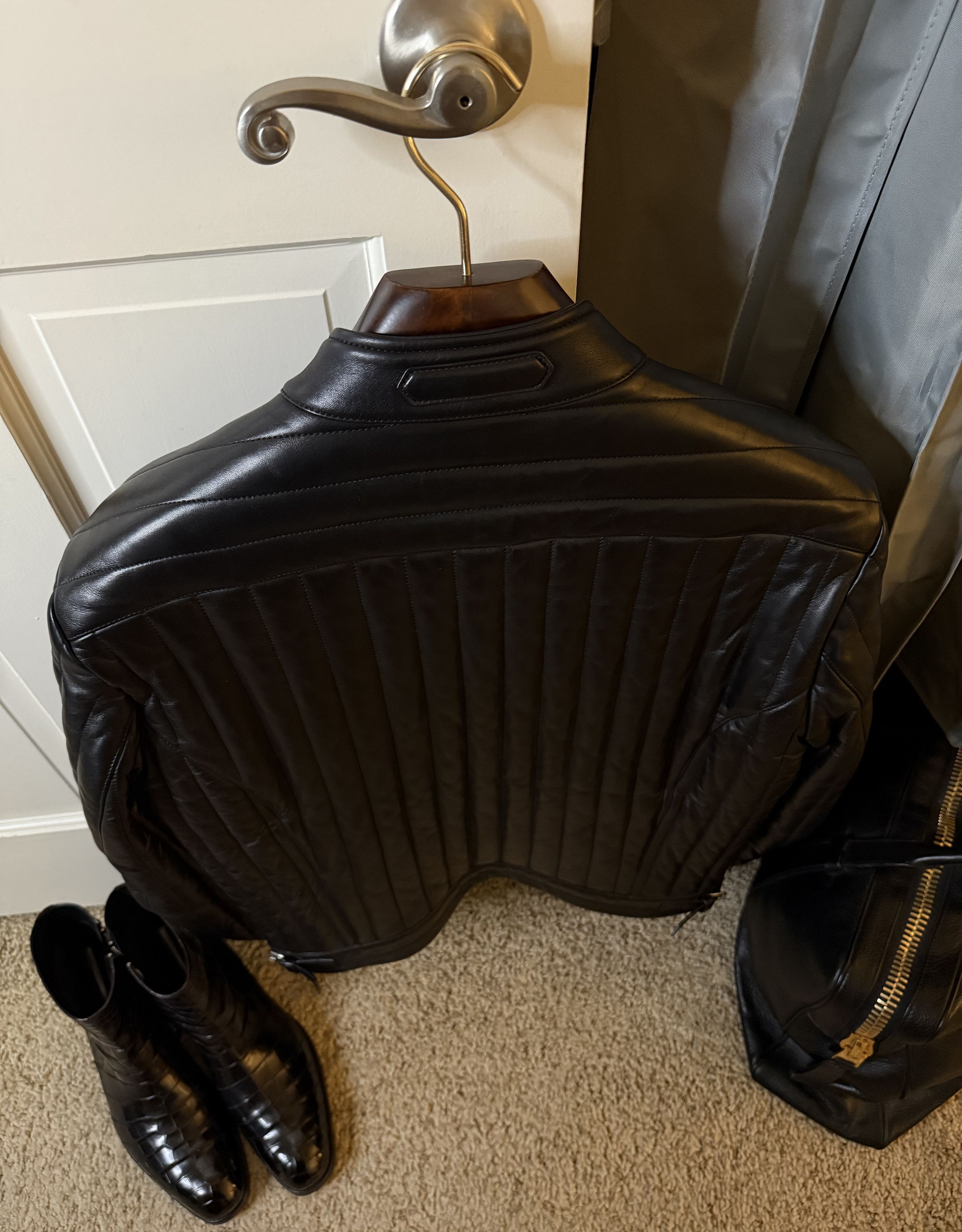 Tom Ford Ultimate New $8,200 w/tax Channel Quilted Cafe Racer Size US L / EU 52-54 / 3 - 20 Thumbnail