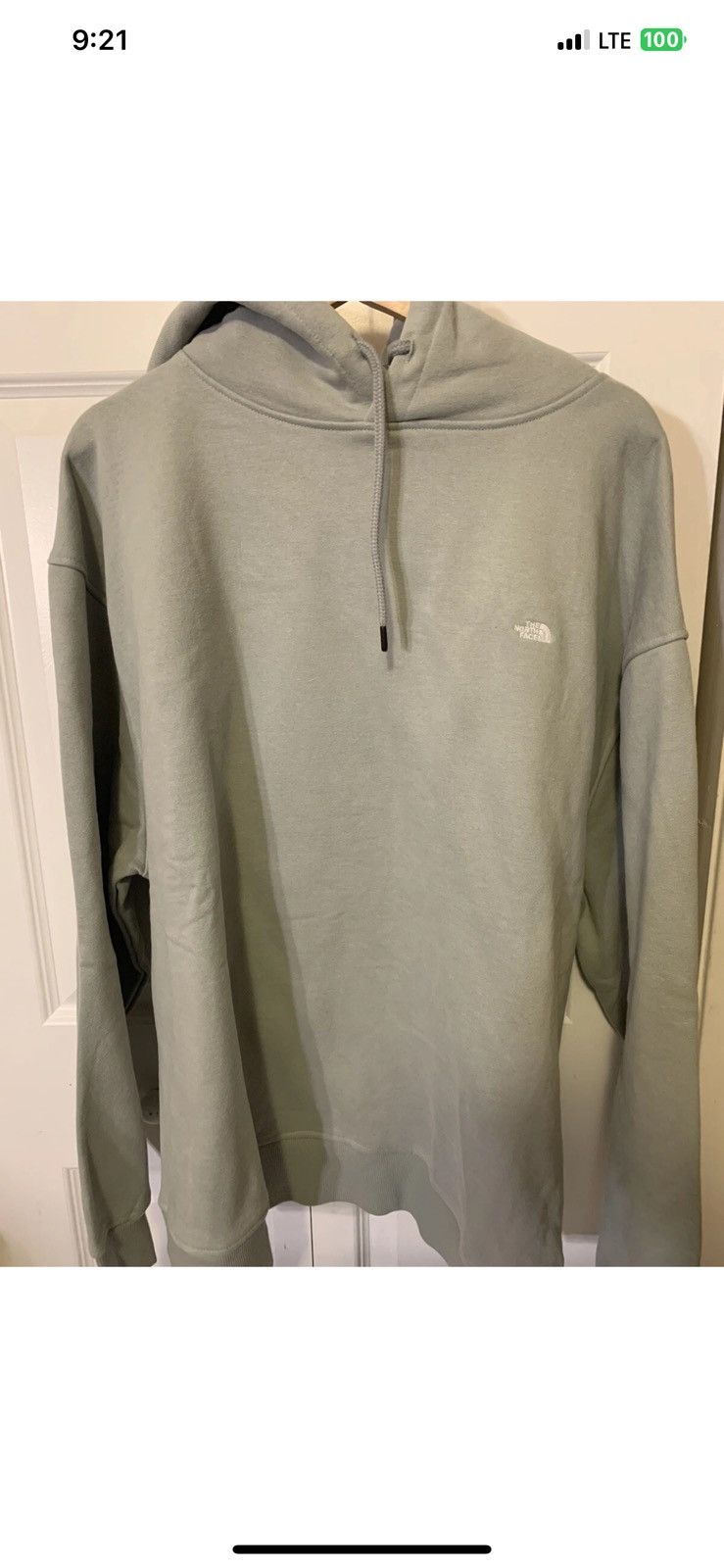 The North Face mens sz XL gray hoodie jacket pullover