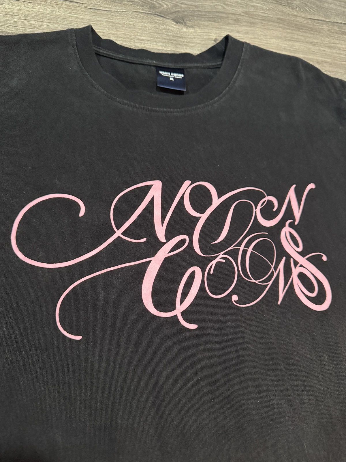 Noon Goons Noon Goons Pink Script Tee Size US XL / EU 56 / 4 - 2 Thumbnail