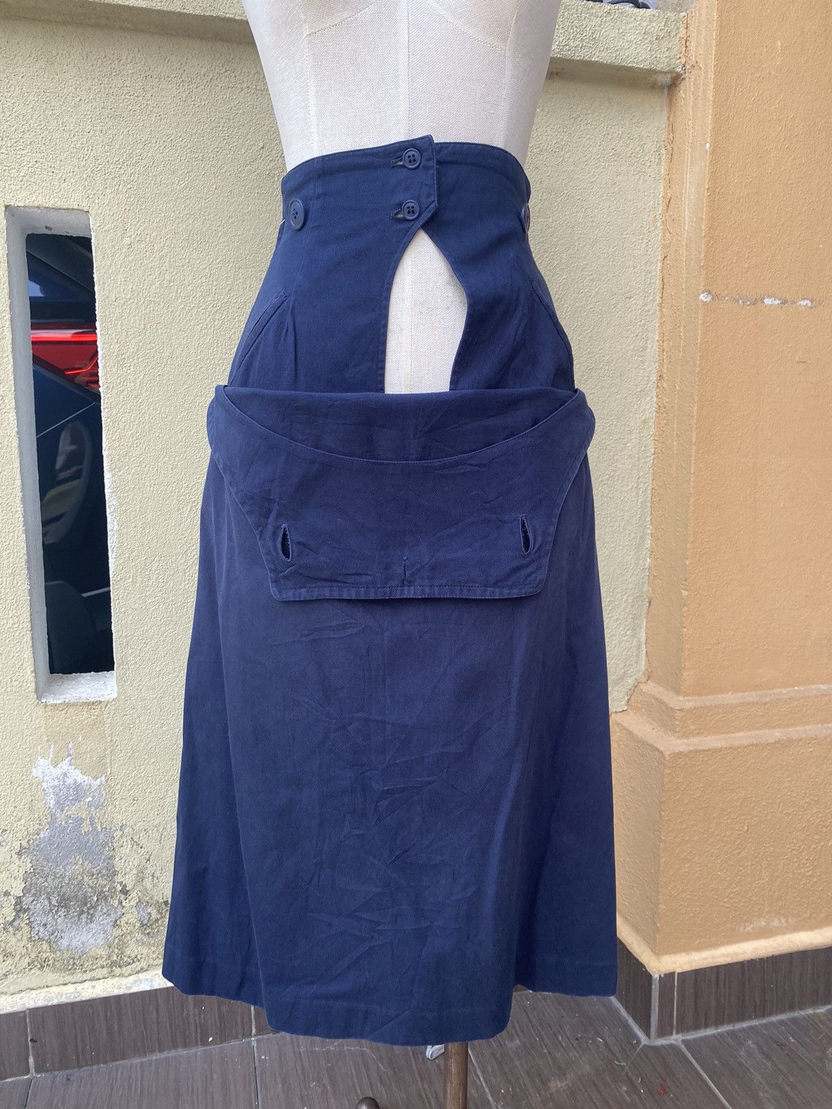 Issey Miyake vintage issey miyake sport by tsumori chisato navy skirt Size 26" / US 2 / IT 38 - 7 Thumbnail