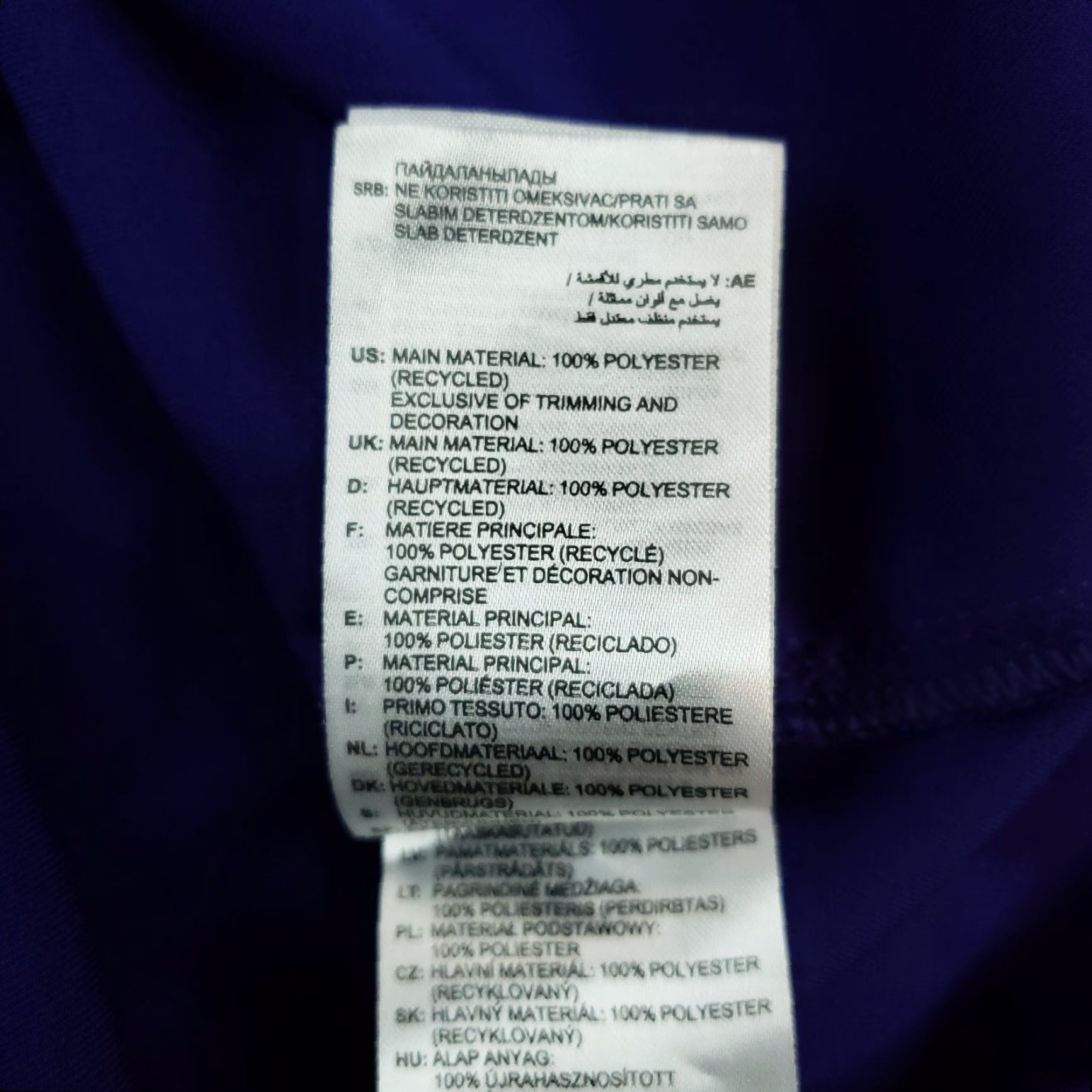 Adidas Adidas Mens Lightweight Short Sleeve V-Neck Windbreaker Jacket Purple Small Size US 29 - 8 Thumbnail