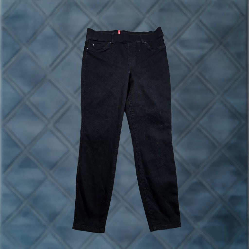 Spanx Spanx Skinny Ankle Jeans Womens Large Black Stretch Denim Jeggings Pull On Slim 5-Pocket Logo Zipper Daywear Casual US Theme Mens? Ladies? Size 24" / US 00 / IT 34 - 1 Thumbnail