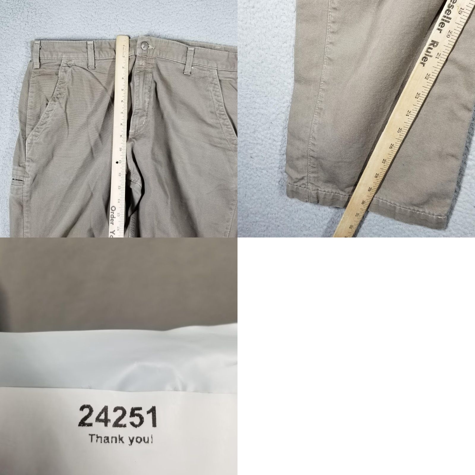 Carhartt VINTAGE Carhartt Pants Men 38x30 Canvas Utility Workwear Carpenter Relaxed Fit Beige Casual Size US 38 / EU 54 - 8 Thumbnail
