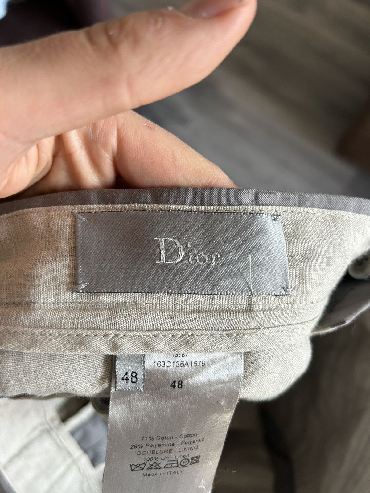 Dior Dior Slim-Fit Cotton Blend Trousers Size US 32 / EU 48 - 16 Thumbnail