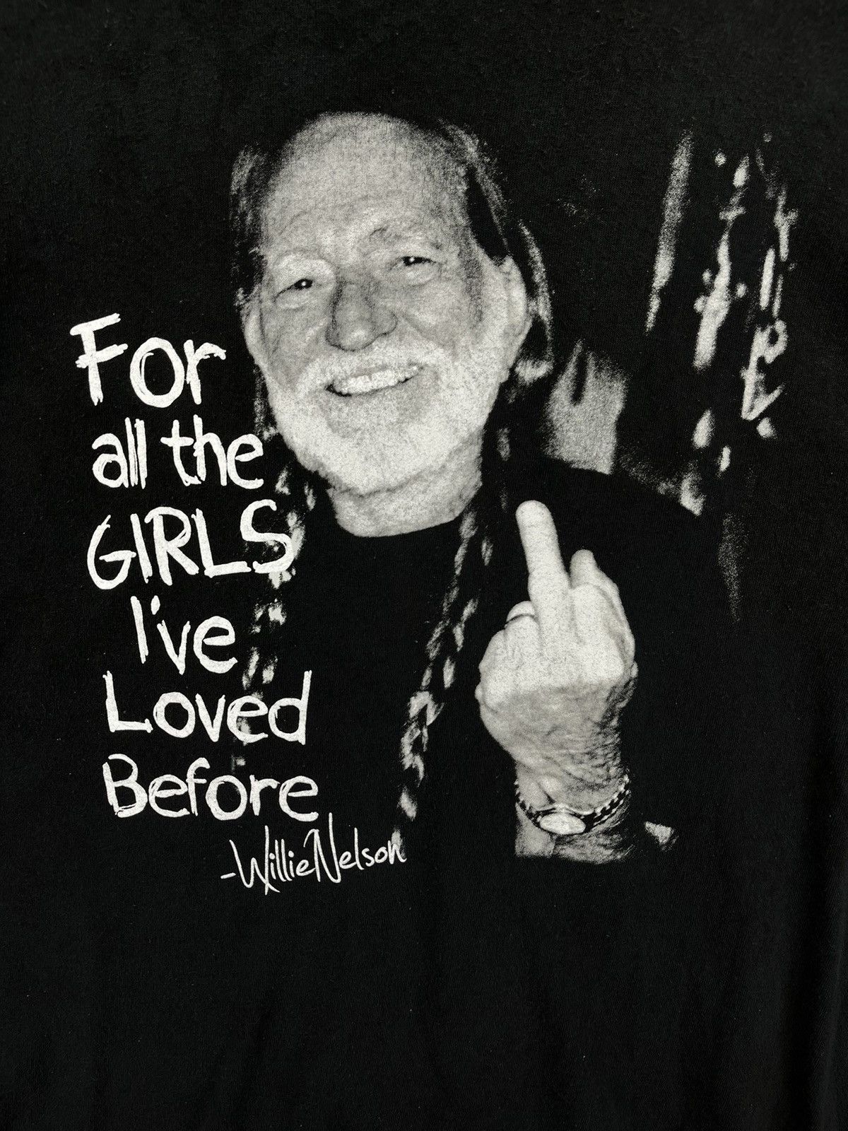 Vintage Willie Nelson Punk Rock Band Tees T Shirts
