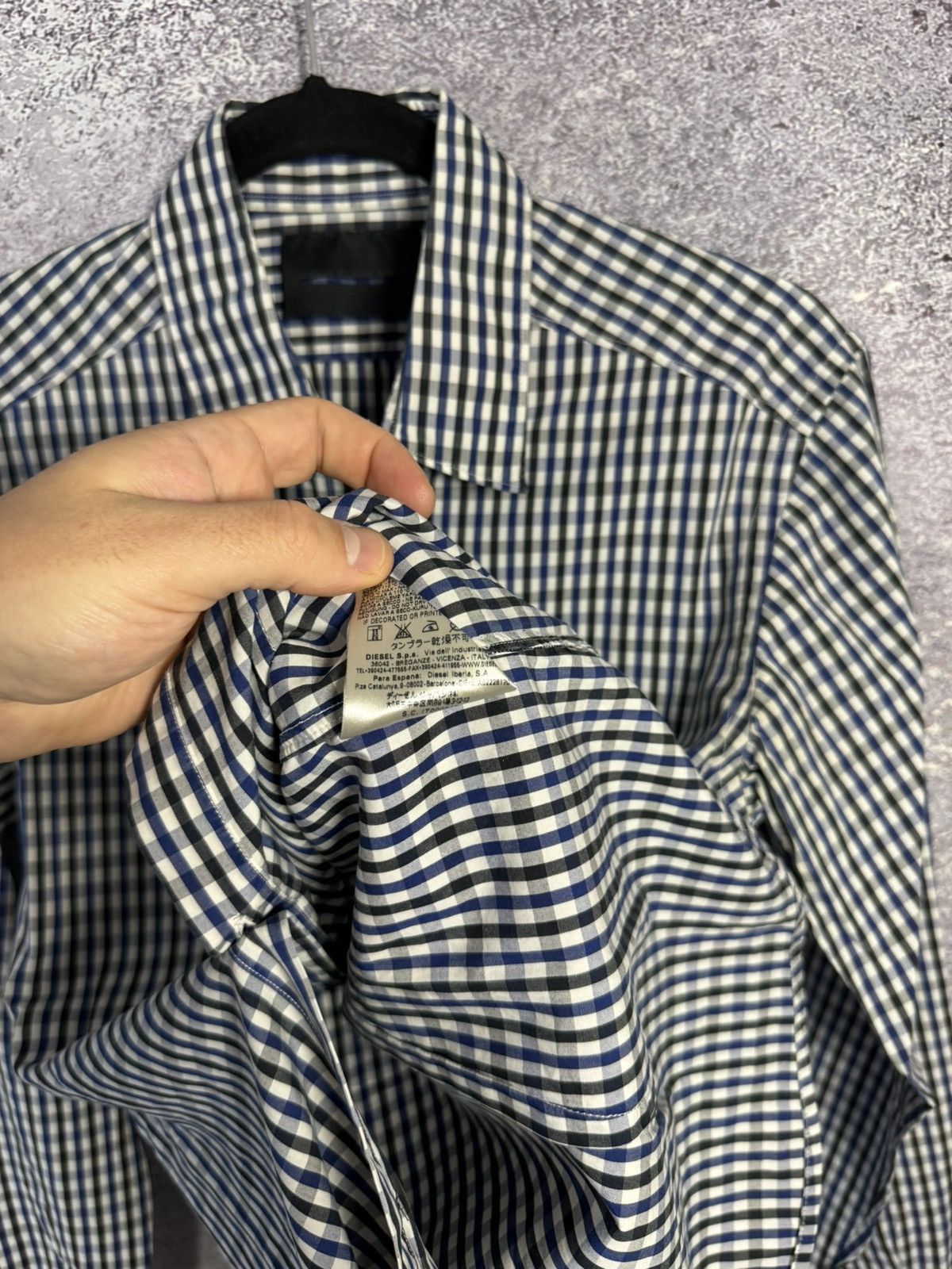 Diesel × Diesel Black Gold × Vintage Vintage Diesel Black Gold Man’s Shirt Button Up LS Small Size US S / EU 44-46 / 1 - 14 Thumbnail