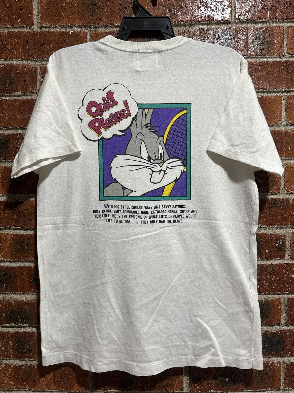 Warner Bros Thrashed Vintage Looney Tunes Tennis Faded Tee Size US L / EU 52-54 / 3 - 12 Thumbnail