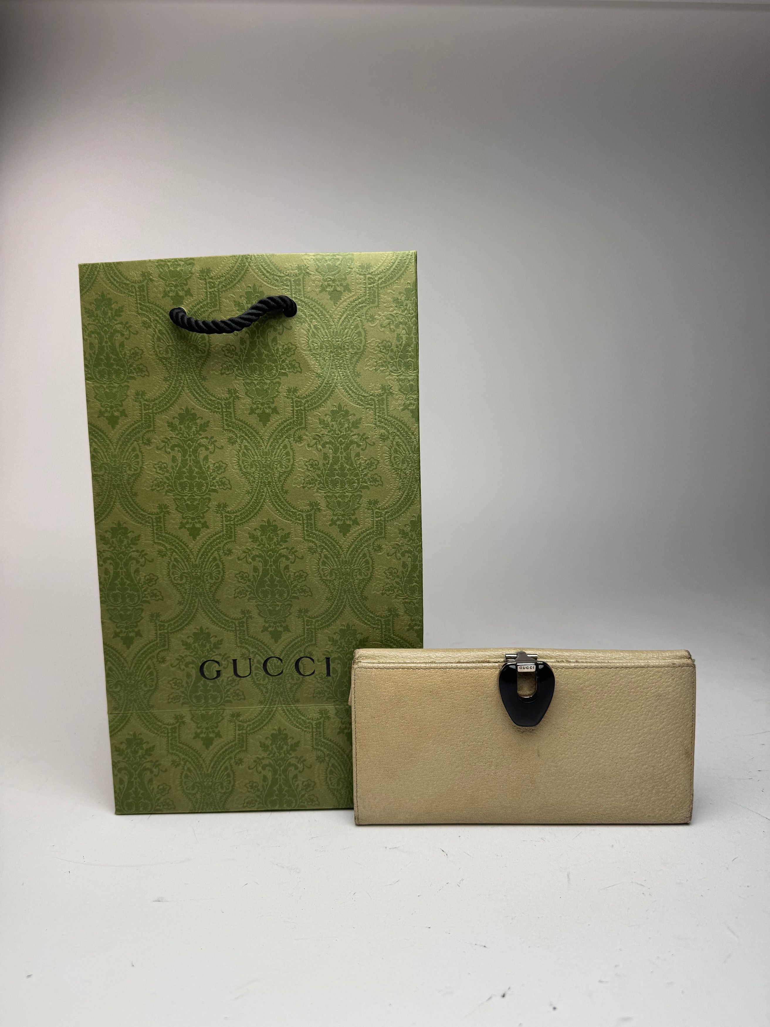 Gucci Vintage Leather wallet white Size ONE SIZE - 1 Thumbnail