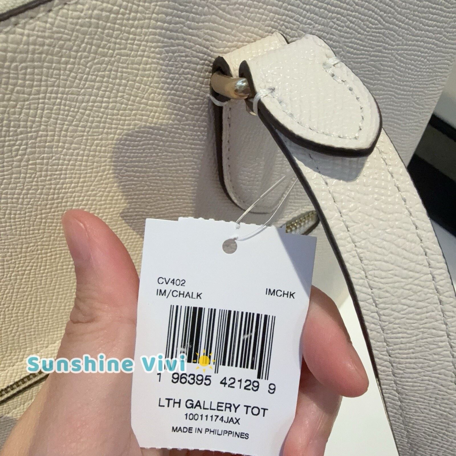 Coach NWT Coach Gallery Tote Bag Signature Canvas CV402 Gold/Chalk Size ONE SIZE - 3 Thumbnail