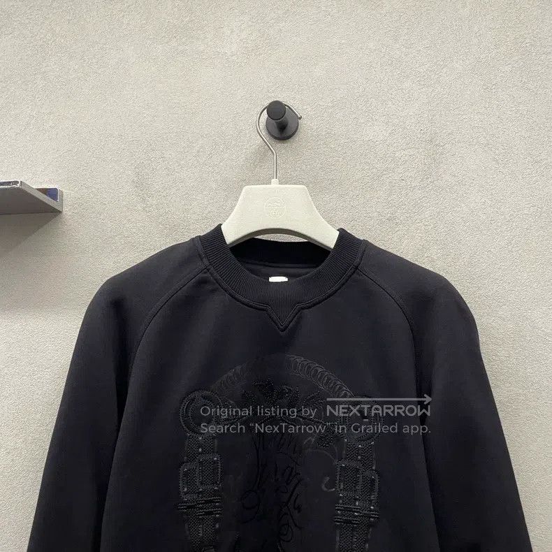 Hermes Hermes Black crew neck sweatshirt Size XS / US 0-2 / IT 36-38 - 4 Thumbnail