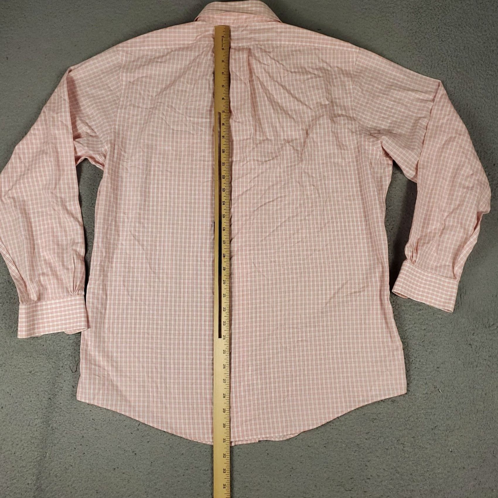 Brooks Brothers Brooks Brothers Shirt Mens 16.5 Orange Plaid Dress Button Up Long Sleeve Slim Cuff Barrel Non-Iron Pockets Regular Size 46R - 4 Thumbnail