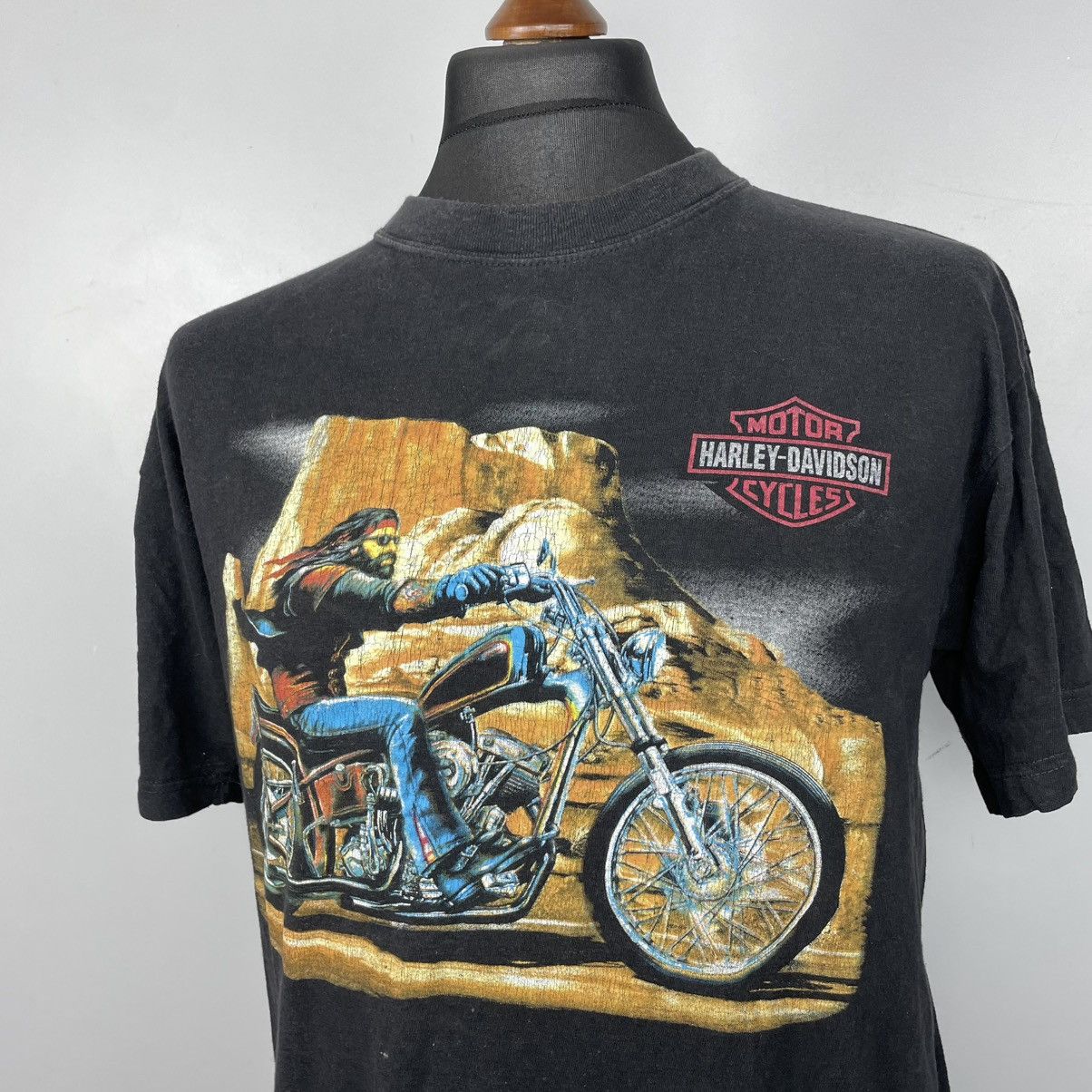 Harley Davidson × Vintage Vintage 3D Emblem Harley Davidson T-shirt Size US L / EU 52-54 / 3 - 4 Thumbnail