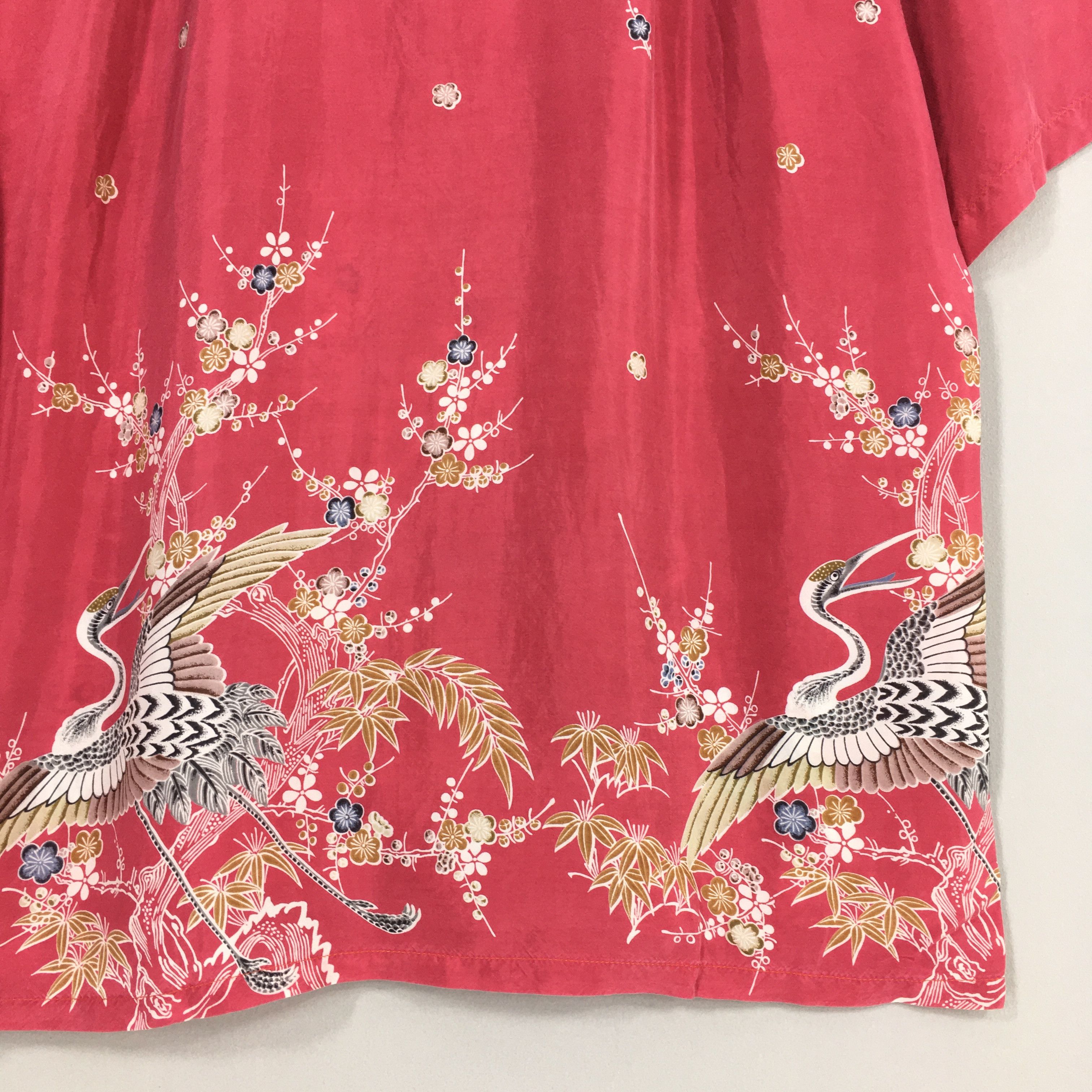 Duke Kahanamoku Vintage 80s Kamehameha Rockabilly Hawaiian Phoenix Bird Hale Size US M / EU 48-50 / 2 - 8 Thumbnail