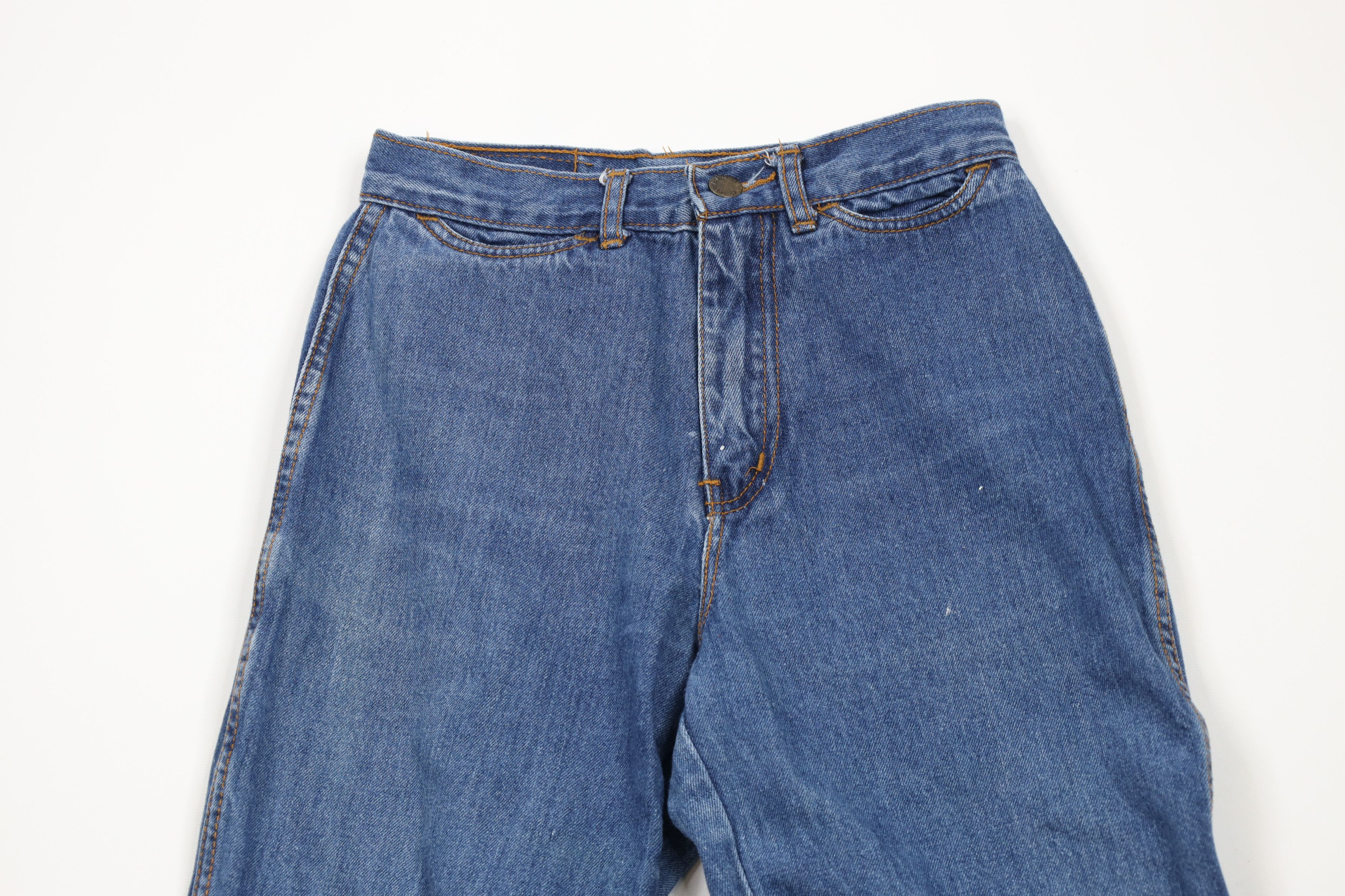 Vintage Vintage 80s 90s Streetwear Flared Wide Leg Denim Jeans Size 30" / US 8 / IT 44 - 2 Thumbnail
