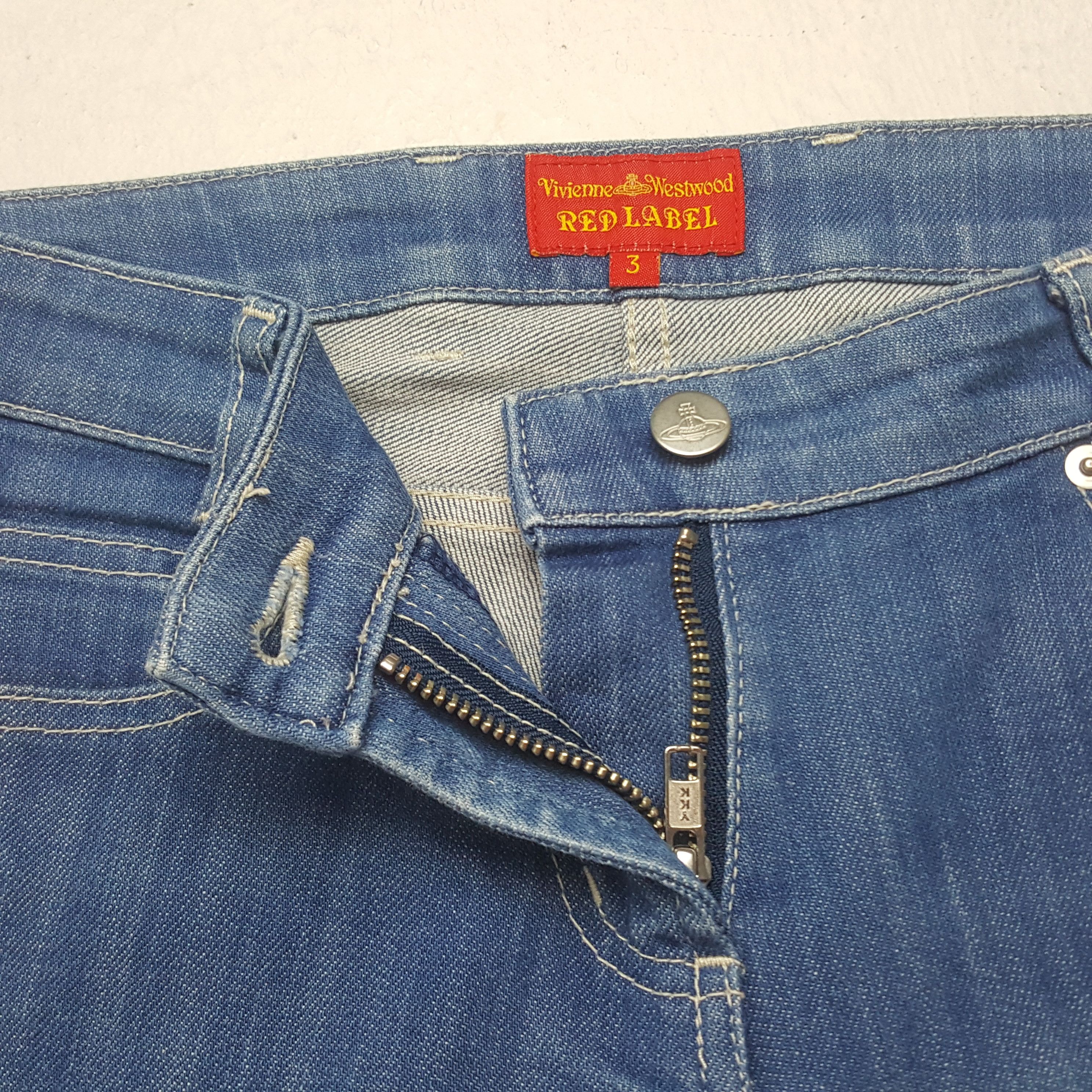 Vintage × Vivienne Westwood Vintage Vivienne Westwood Red Logo Label Slim Fit Jeans Size 29" - 12 Thumbnail