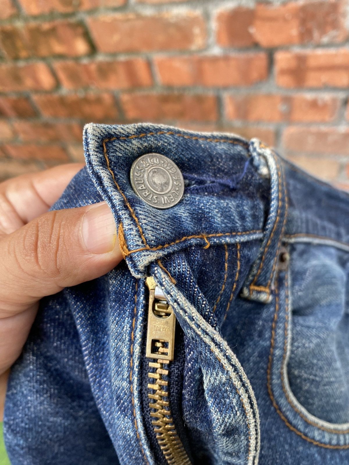 Levi's Vintage Clothing W30x29 Vintage levi's 502 redline big E made in JAPAN Size US 30 / EU 46 - 5 Thumbnail