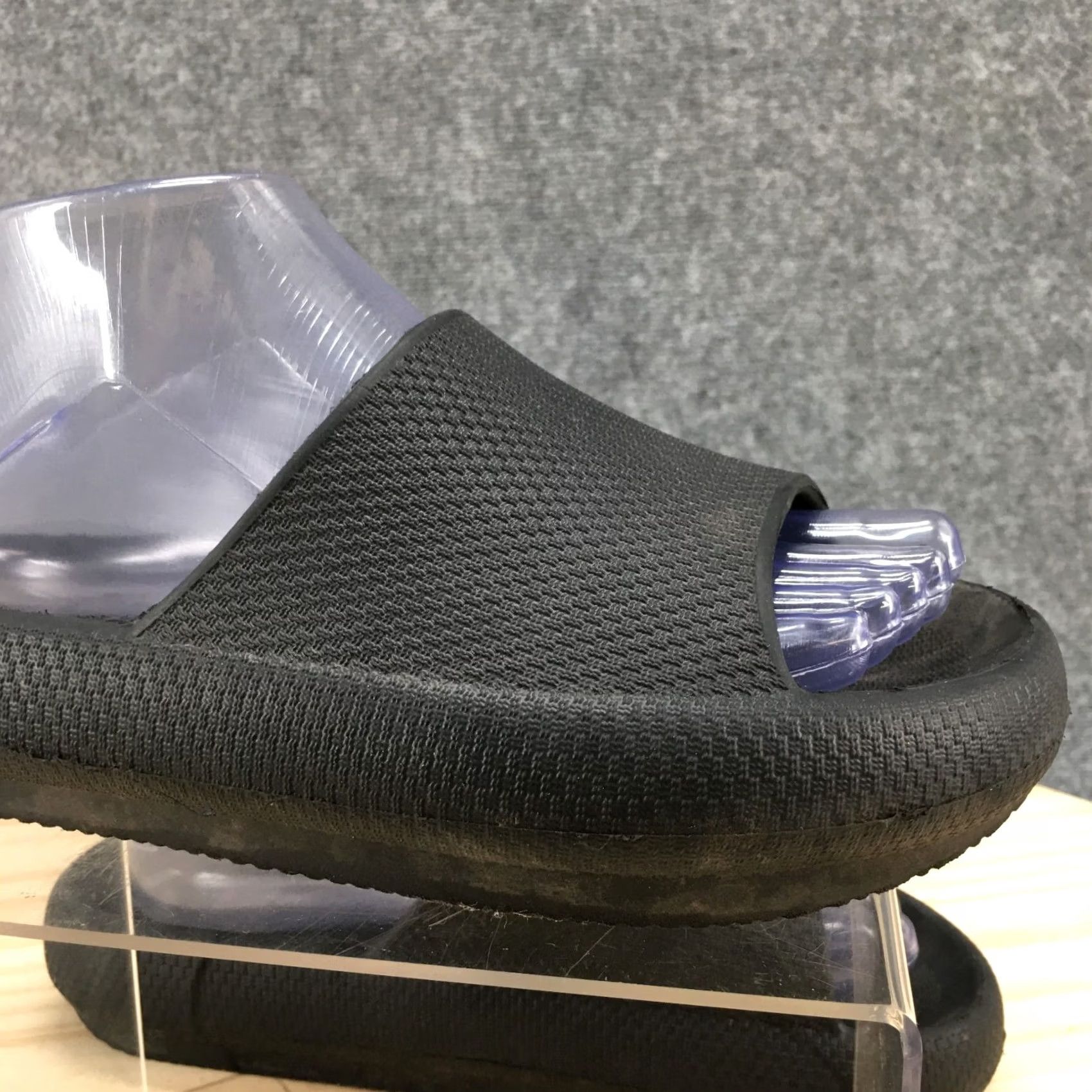 Vintage 32 Degrees Sandals Mens 5.5 Womens 7.5 Casual Slip On Slide Flat Black Rubber Mens Womens Slip On Sandal Flat Rubber Black 32 Degrees Size US 8 / IT 38 - 5 Thumbnail