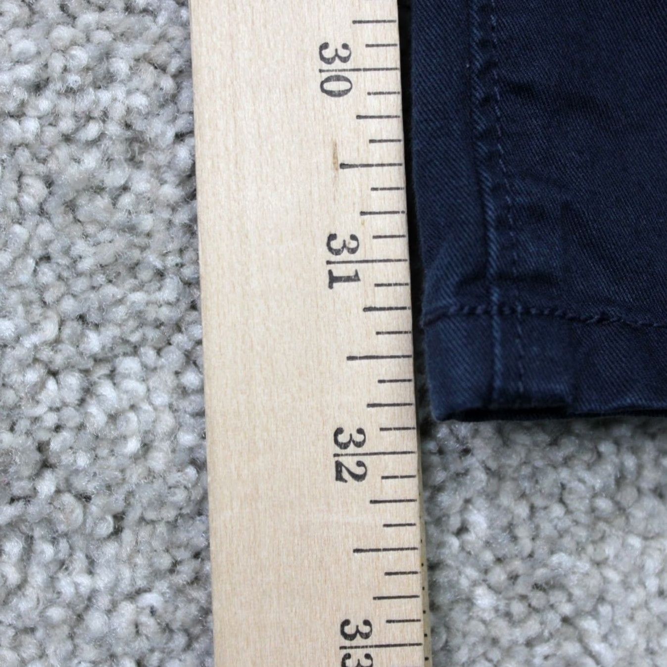 UNTUCKit UNTUCKit Pants Mens 32x32 Blue 5-Pocket Straight Fit Pima Cotton Stretch Slim Chino Shirt Style Casual Mens Regular Size 32 Blue Pants Size US 32 / EU 48 - 3 Thumbnail