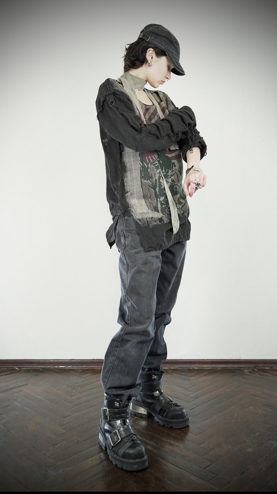 Buffalo London Dirk Bikkembergs Style Metal Heel PlatformLeather Boots Size US 9 / EU 42 - 3 Thumbnail