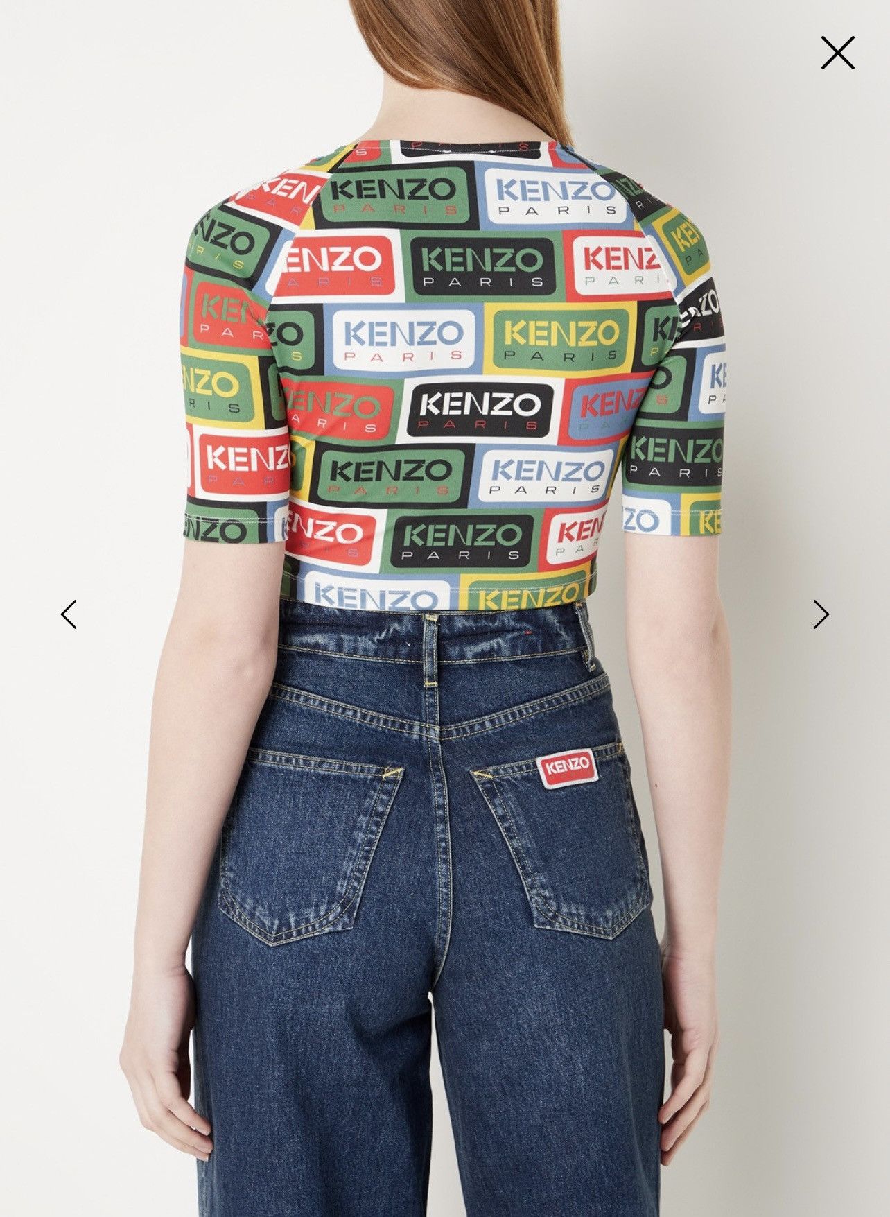 Kenzo Kenzie labels print short top Size S / US 4 / IT 40 - 9 Thumbnail