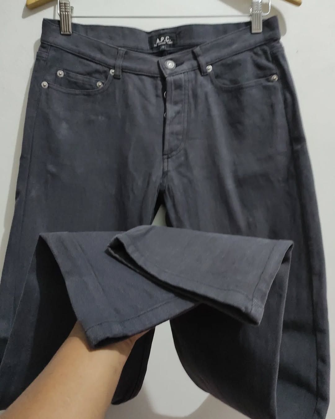 A.P.C. × Designer × Japanese Brand Vintage A.P.C. Gray Slim fit Jeans Size US 30 / EU 46 - 16 Thumbnail