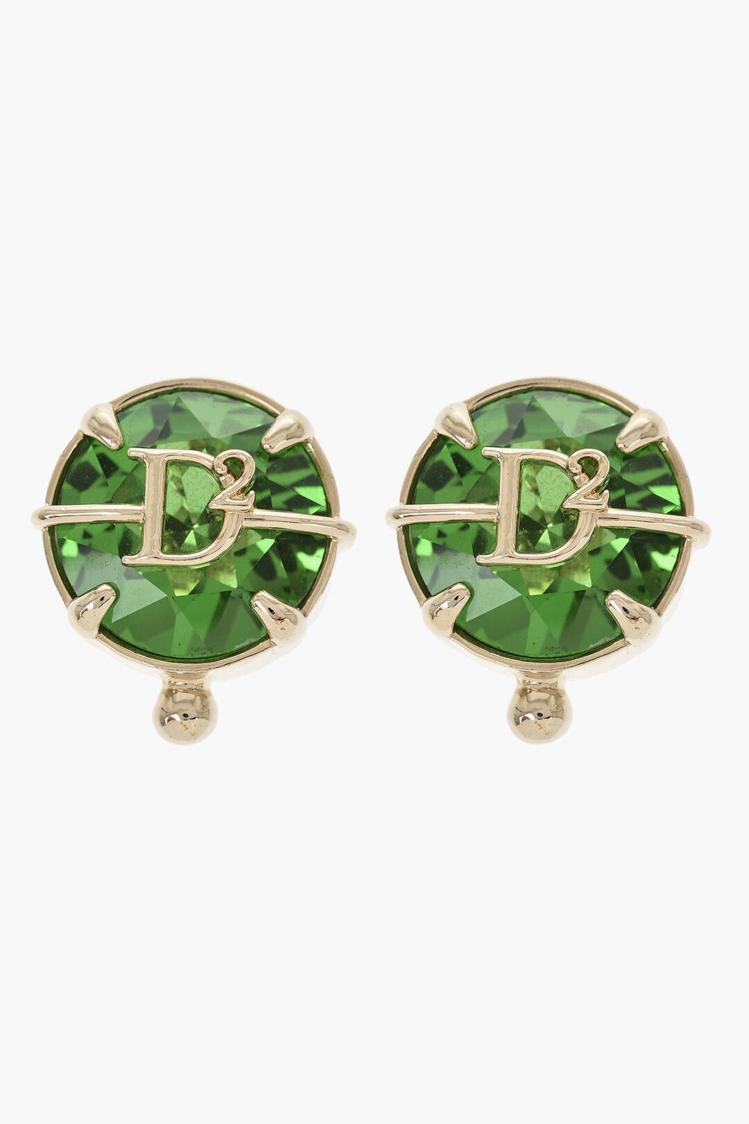 Dsquared2 Metal Clip-On Earrings With Set Crystals Size ONE SIZE - 1 Thumbnail