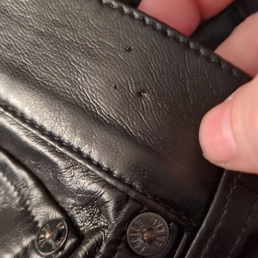 Agolde Agolde Recycle Leather 90's Pinch Waist In Detox Black Sz 26 Size 26" / US 2 / IT 38 - 8 Thumbnail