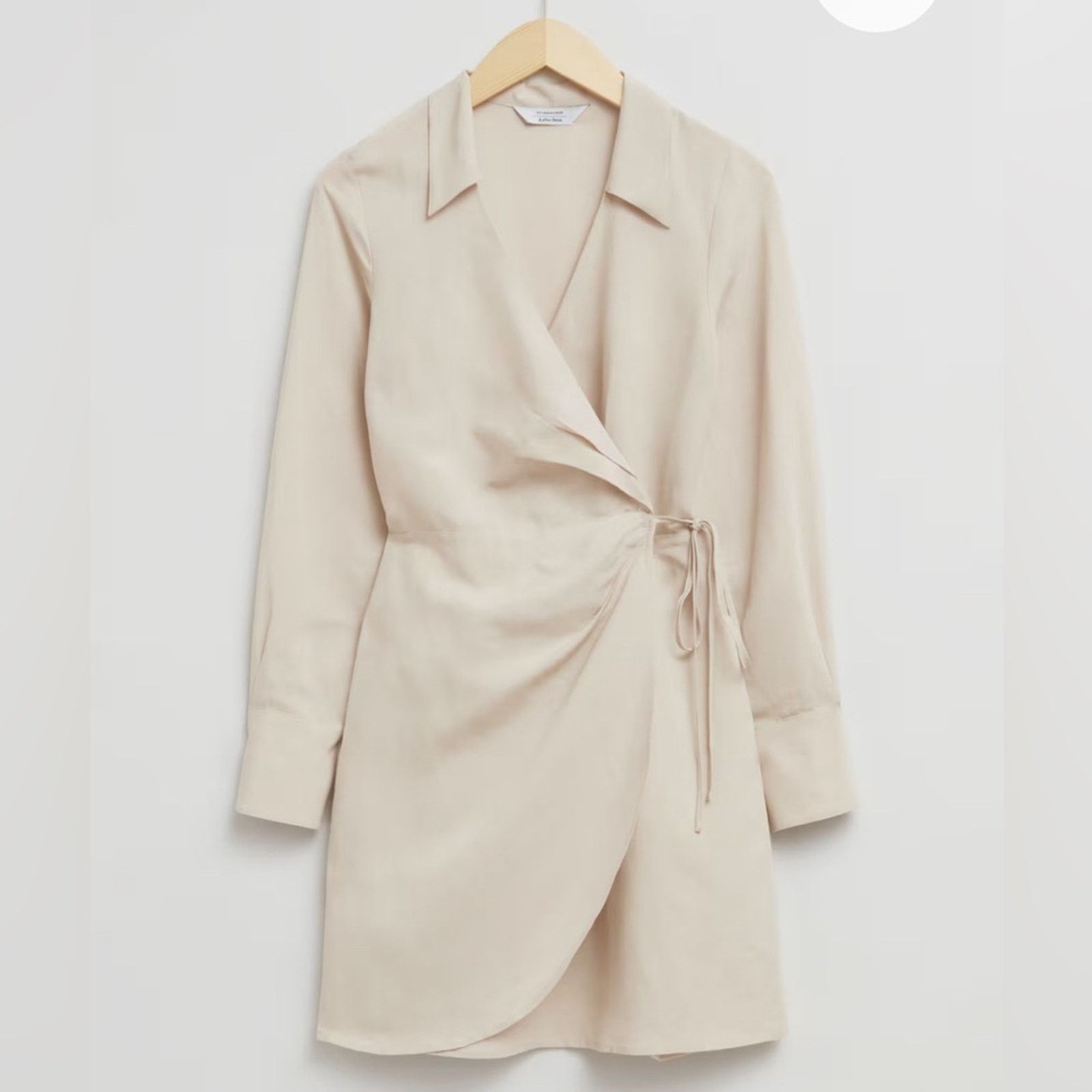 & Other Stories & other stories ivory / cream collar wrap dress NWT 2 Size XS / US 0-2 / IT 36-38 - 1 Thumbnail