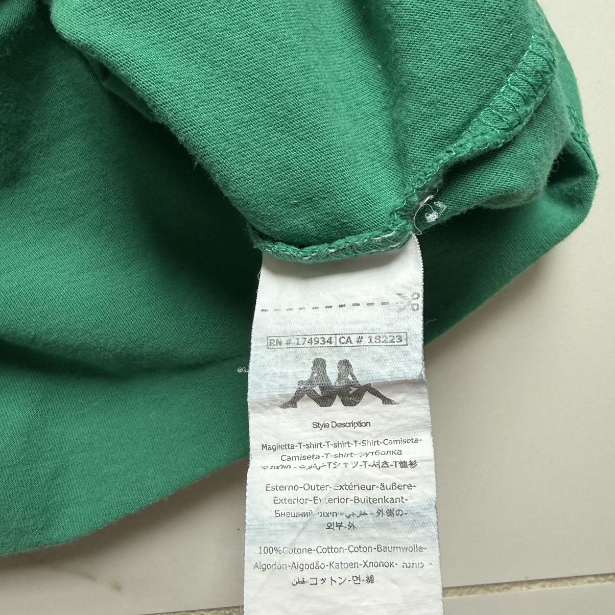 Kappa Kappa 222 Banda Coen Slim T Shirt Tee Size M Green White Size US M / EU 48-50 / 2 - 4 Thumbnail