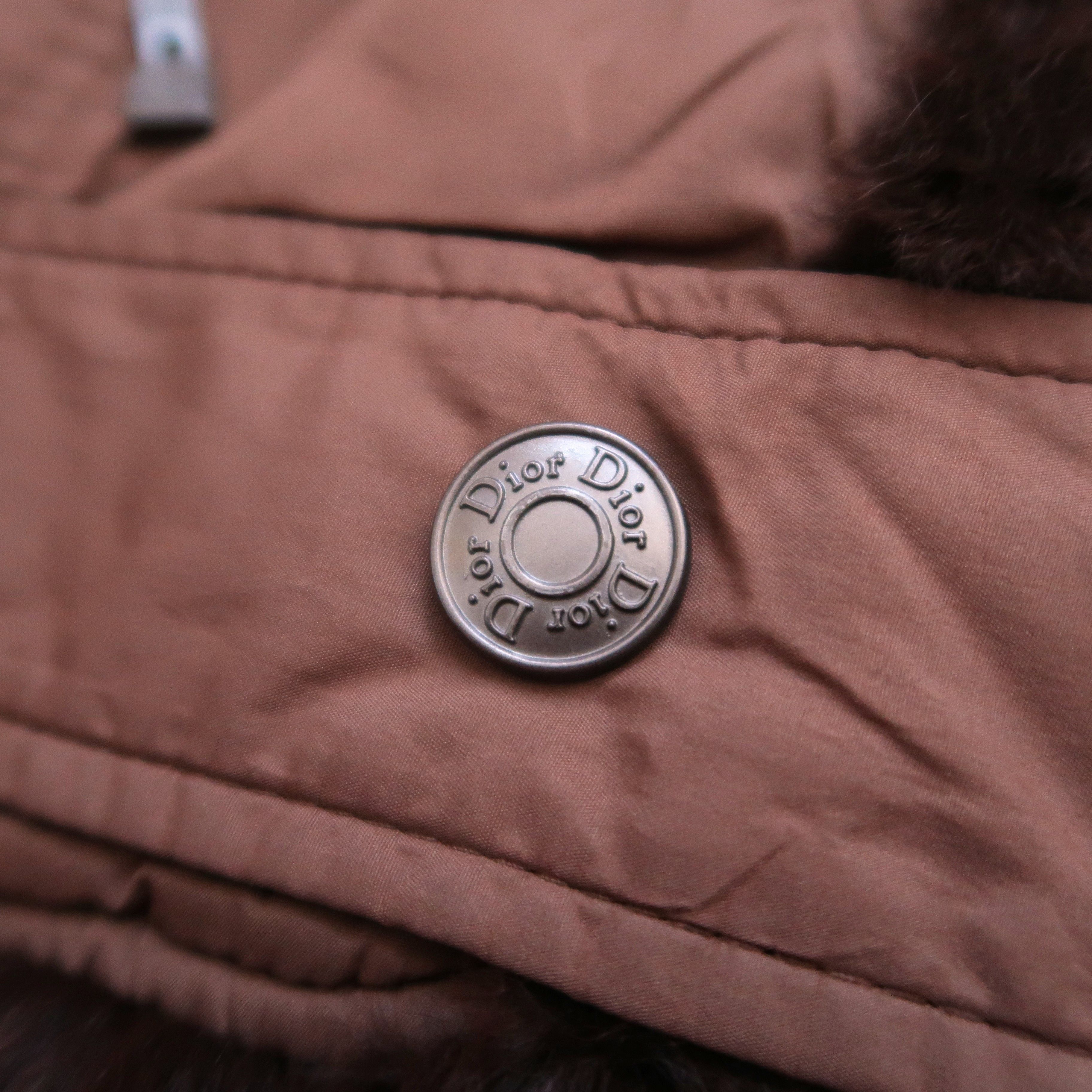 Christian Dior Monsieur Christian Dior Jacquard Oblique Puffer Fur Jacket Size M / US 6-8 / IT 42-44 - 6 Thumbnail