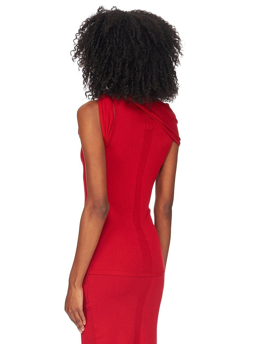 Rick Owens o1y0126 Tank Top in Red Size M / US 6-8 / IT 42-44 - 3 Thumbnail