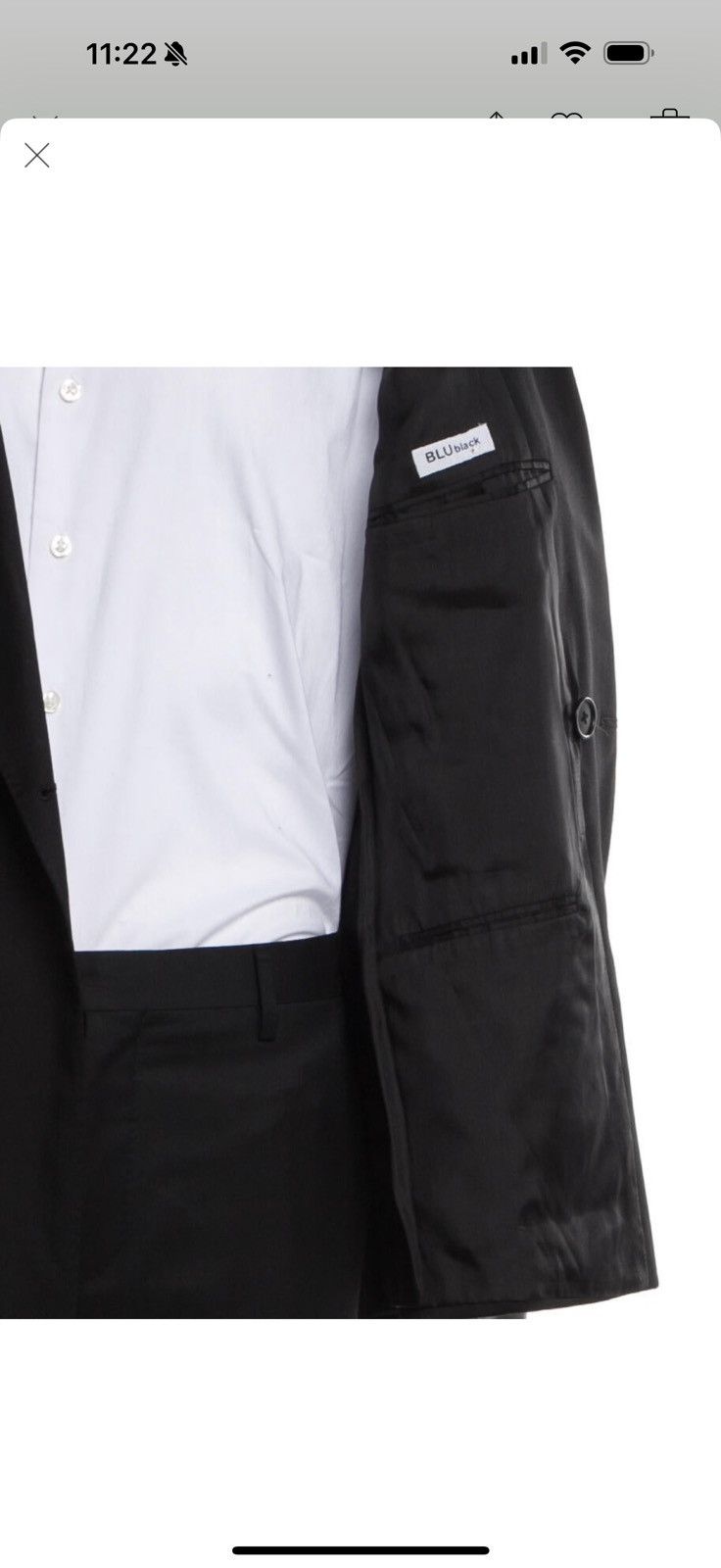 Cantarelli CANTARELLI VIRGIN WOOL DOUBLE BREAST TWO PIECE SUIT Size 40R - 4 Thumbnail