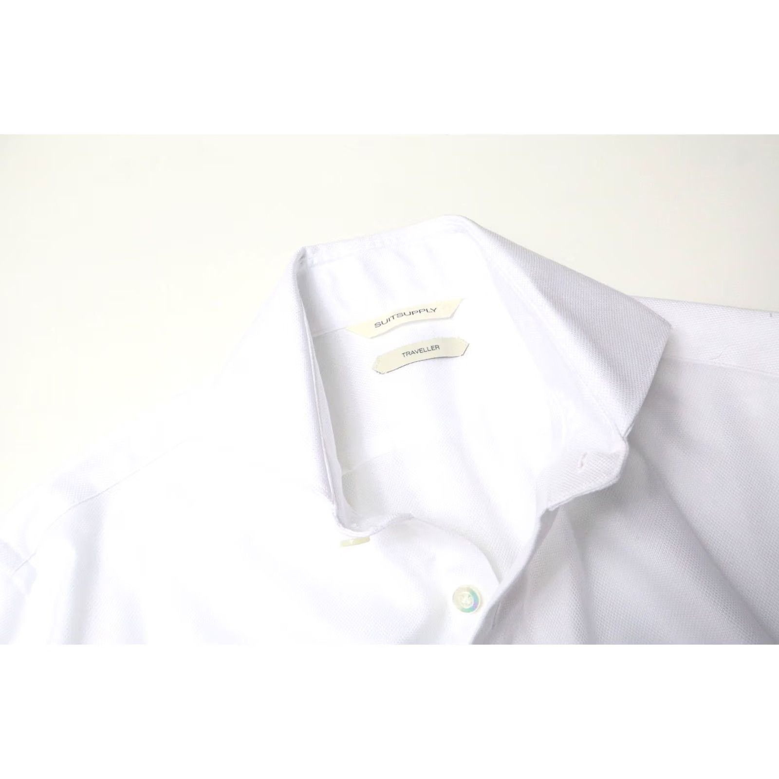 Suitsupply Suitsupply Traveller Formal Shirt Men's 39 White Extra Slim Collared Dress Shirt Size 40R - 4 Thumbnail