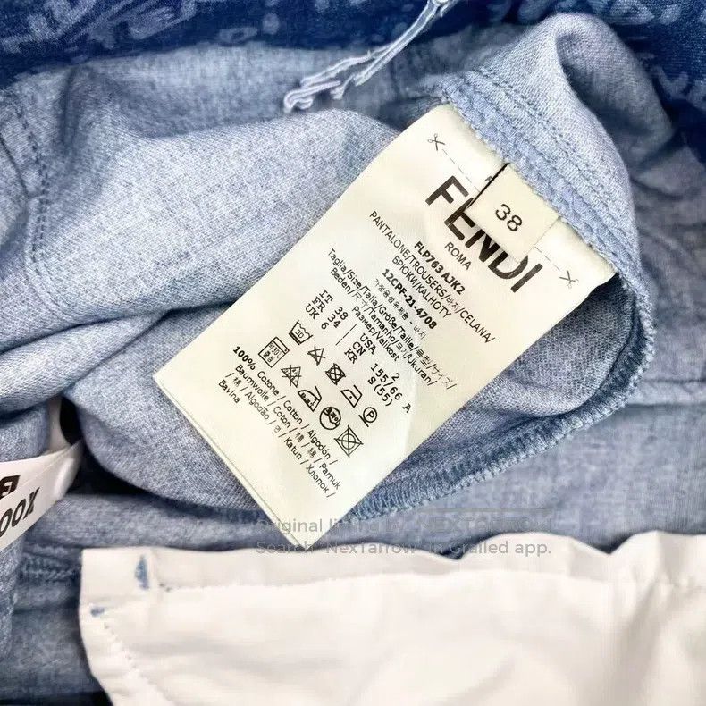 Fendi Fendi Cotton Logo Full Print Short Pants Size 25" / US 0 / IT 36 - 6 Thumbnail