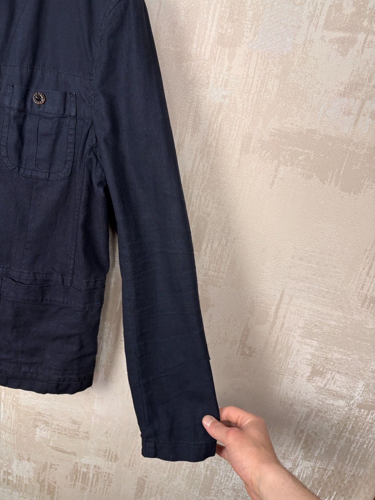 Pretty Green Pretty Green Linen / Cotton Pockets Jacket Navy Size US L / EU 52-54 / 3 - 9 Thumbnail