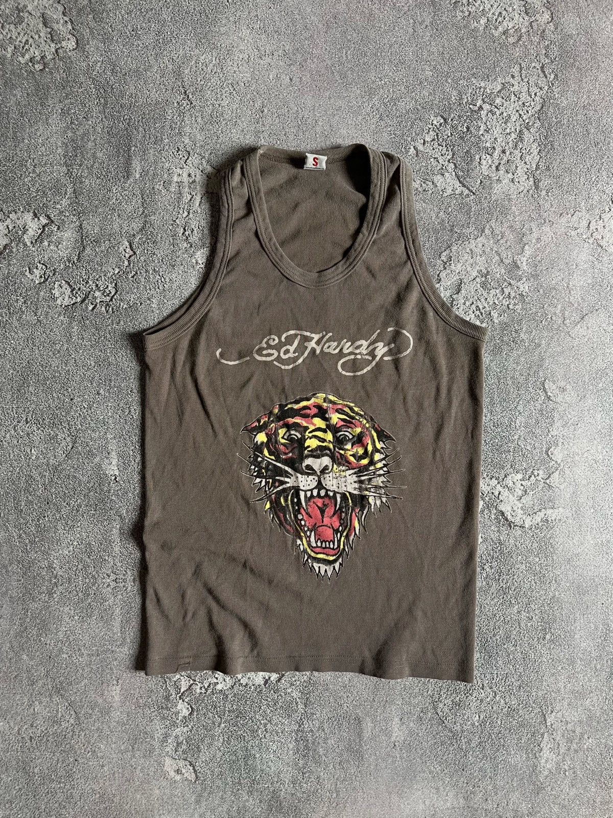Ed Hardy Ed Hardy Christian Audigier Vest Crop Top Sleeveless T-Shirt Size S / US 4 / IT 40 - 1 Thumbnail