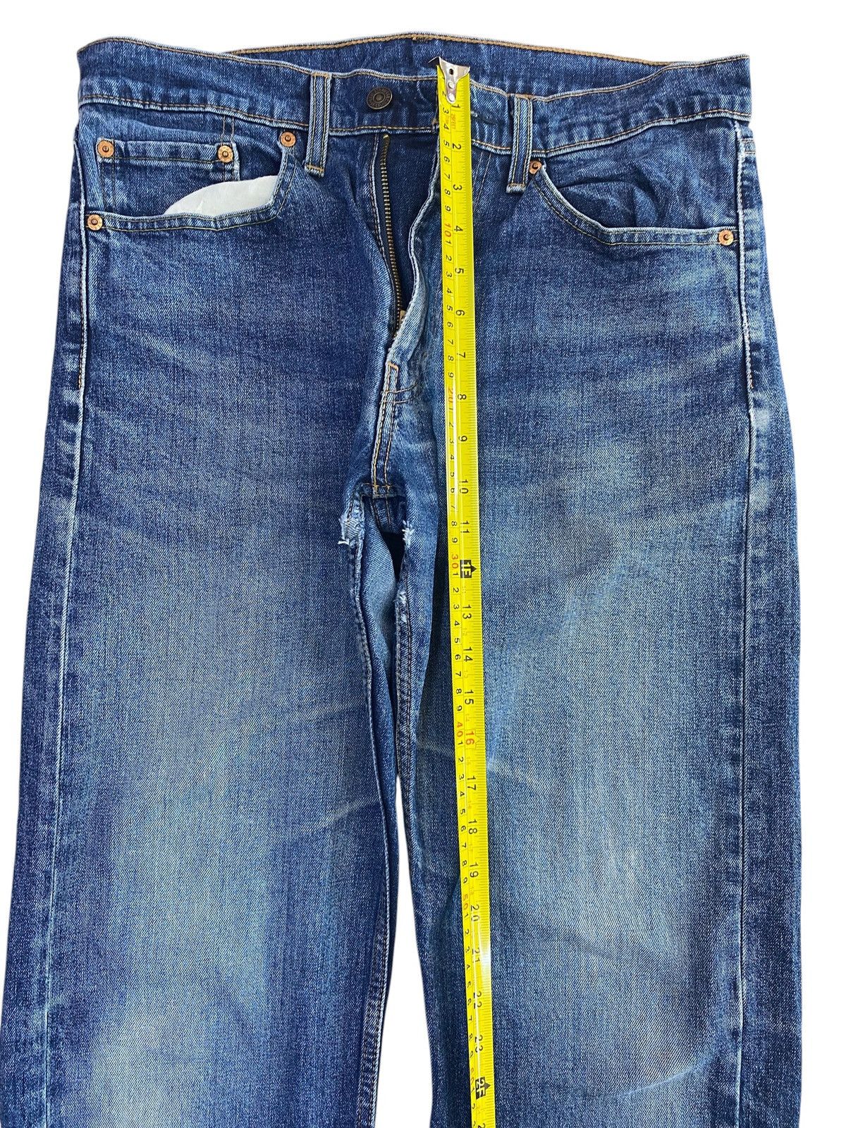 Levi's Vintage Levi’s 505 Faded Blue Wash Style Straight Cut Jeans Size US 34 / EU 50 - 6 Thumbnail
