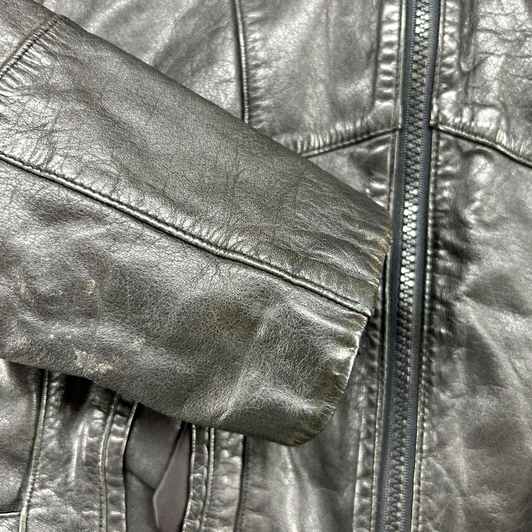 Vintage VINTAGE Wilsons Leather Jacket Women 10 Black Bomber Genuine Biker Crop Moto 80s Size L / US 10 / IT 46 - 5 Thumbnail