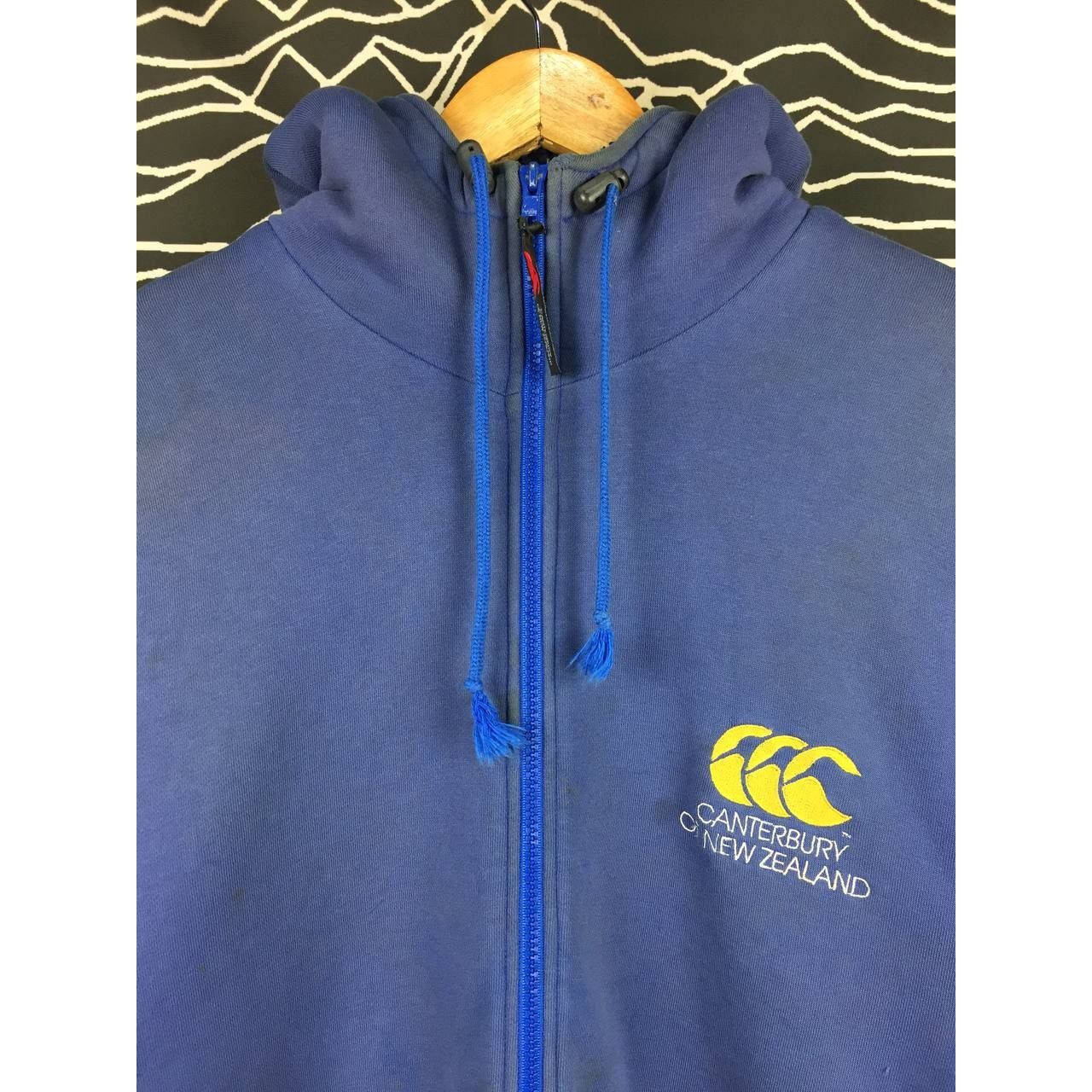 Canterbury of New Zealand × Vintage Vtg Canterbury of New Zealand Sherpa Lining Rugby Hoodie Size US L / EU 52-54 / 3 - 3 Thumbnail