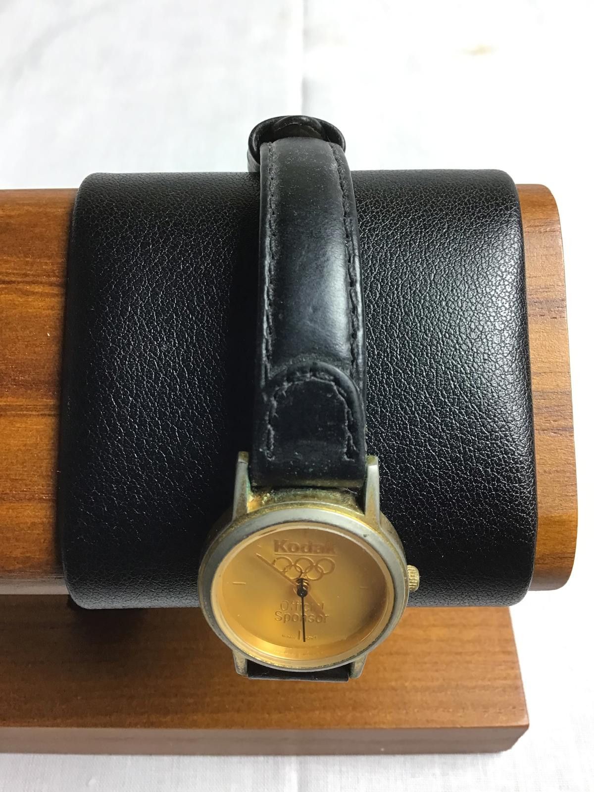 Kodak Kodak Official Sponsor Olympic Watch with Black Leather Band Size ONE SIZE - 2 Thumbnail