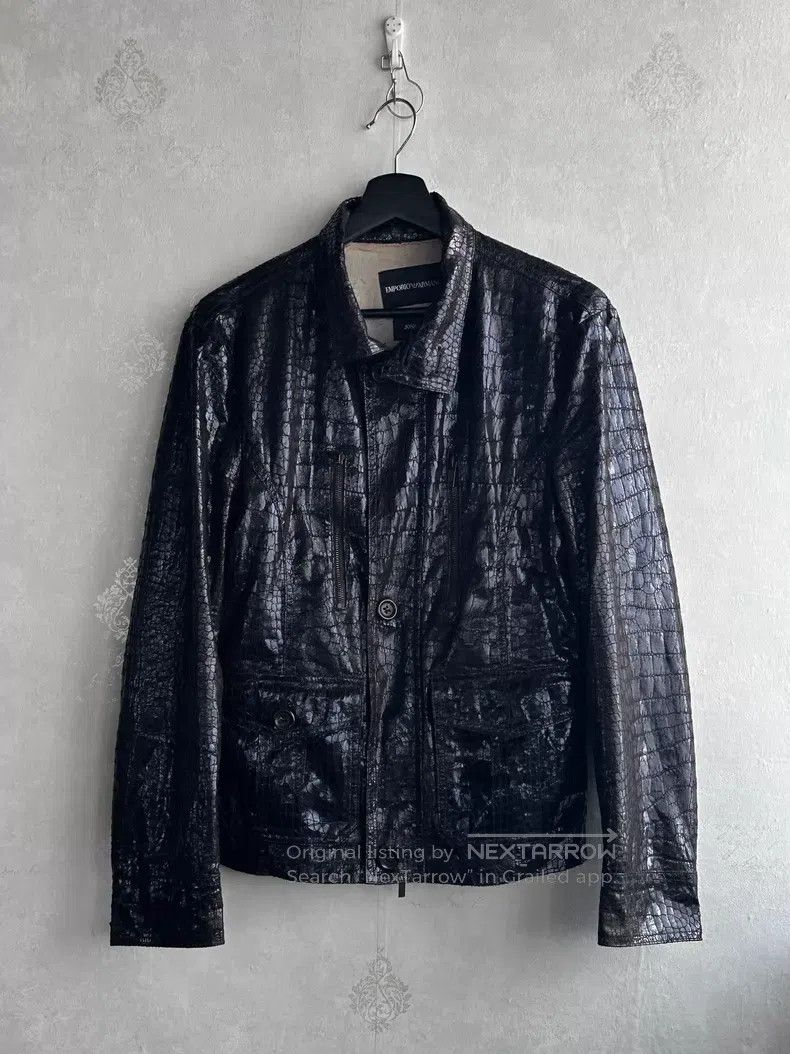 Emporio Armani Emporio Armani Crocodile Pattern Electric Jacket i Size US S / EU 44-46 / 1 - 3 Thumbnail