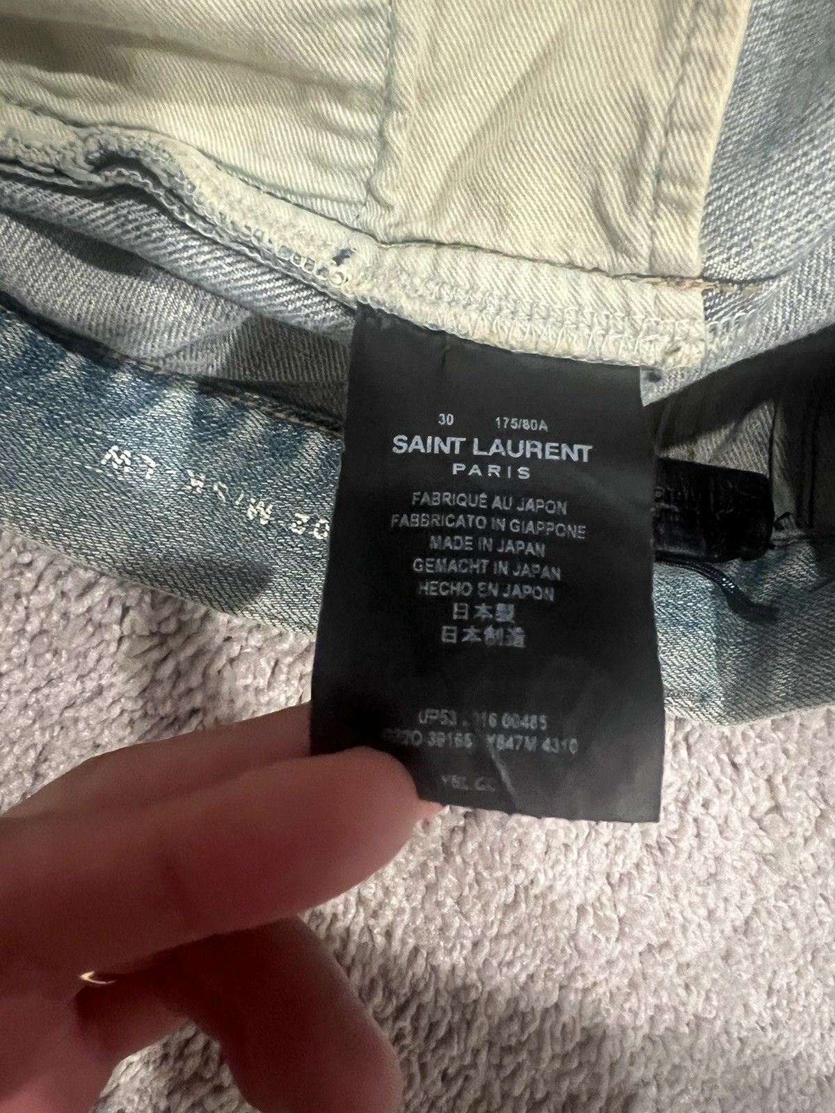 Saint Laurent Paris Saint Laurent Paris distressed denim Size US 30 / EU 46 - 4 Thumbnail