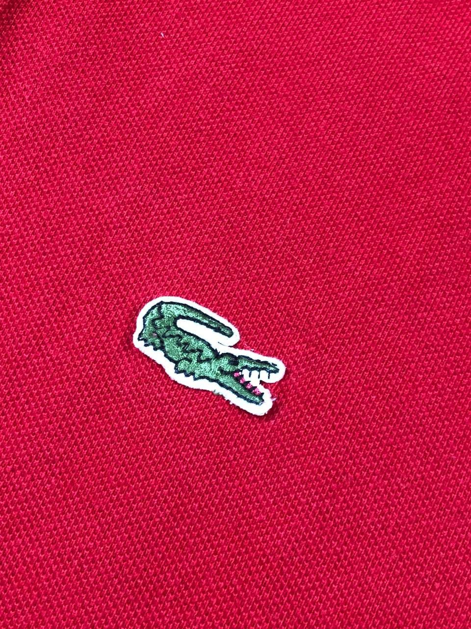 Lacoste Vintage Red T-Shirt Logo Lasocte Polo Streetwear Size US M / EU 48-50 / 2 - 2 Thumbnail