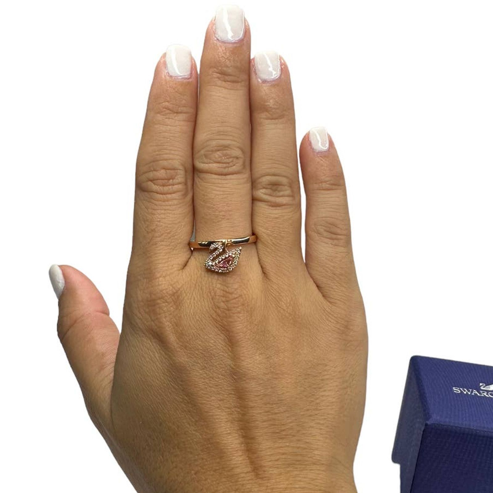 Swarovski Swarovski Dazzling Swan ring Rose gold 6 / 52 EUR Size ONE SIZE - 5 Thumbnail