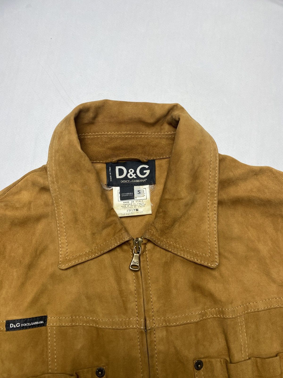 Dolce & Gabbana Dolce Gabbana Suede Leather Jacket 2000s Size S / US 4 / IT 40 - 4 Thumbnail