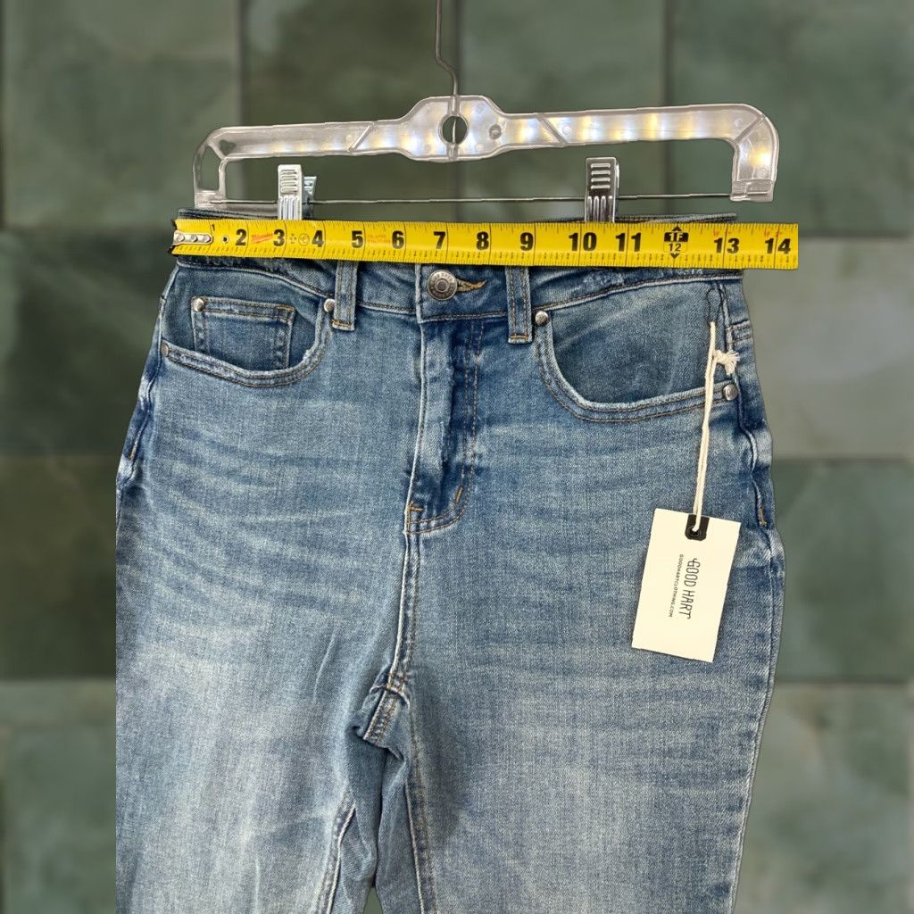 Vintage Good Hart Jeans Womens 0 high Rise Slit Flare NWT Size 25" / US 0 / IT 36 - 1 Thumbnail
