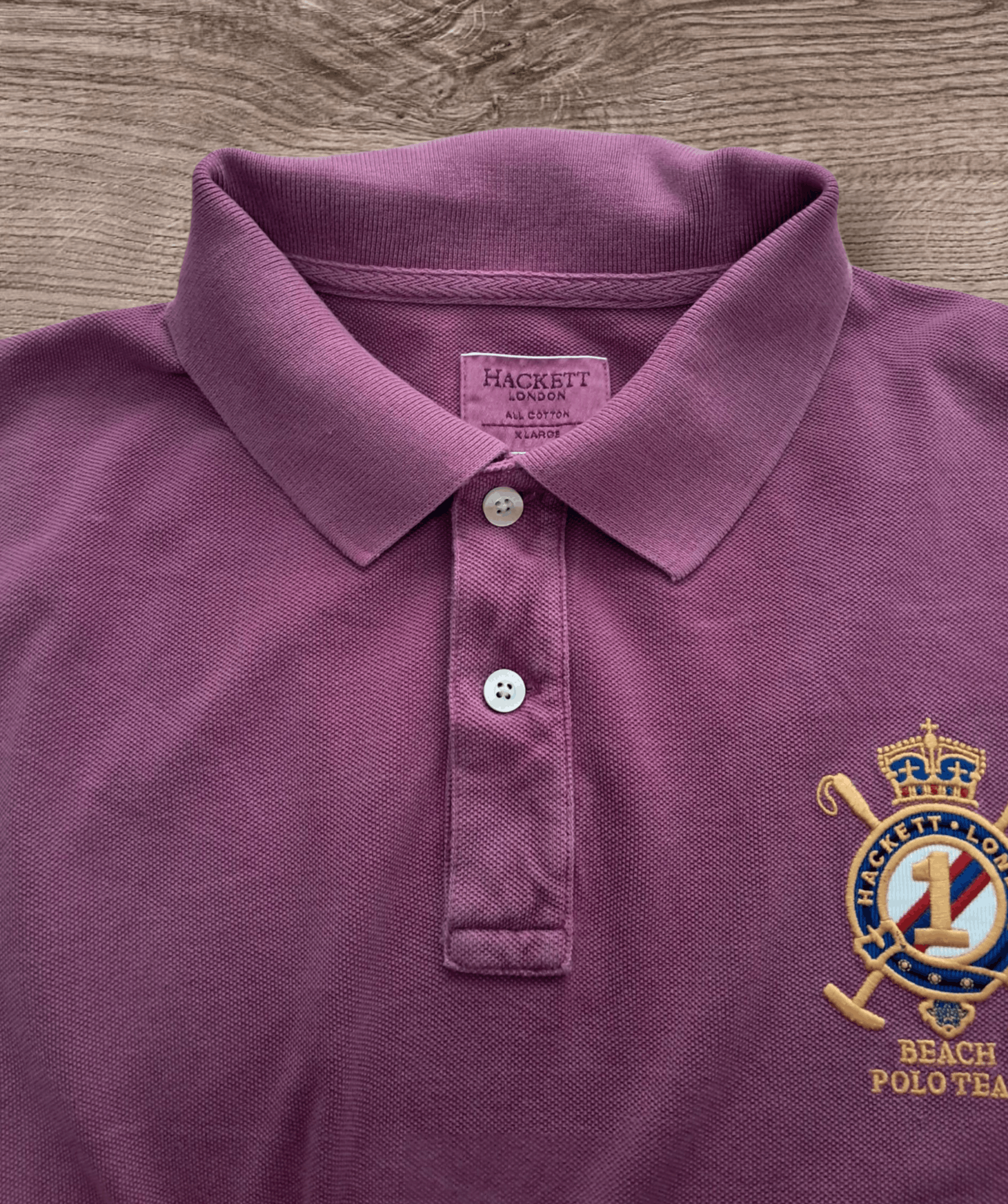 Vintage Men's purple polo shirt Size US XL / EU 56 / 4 - 4 Thumbnail