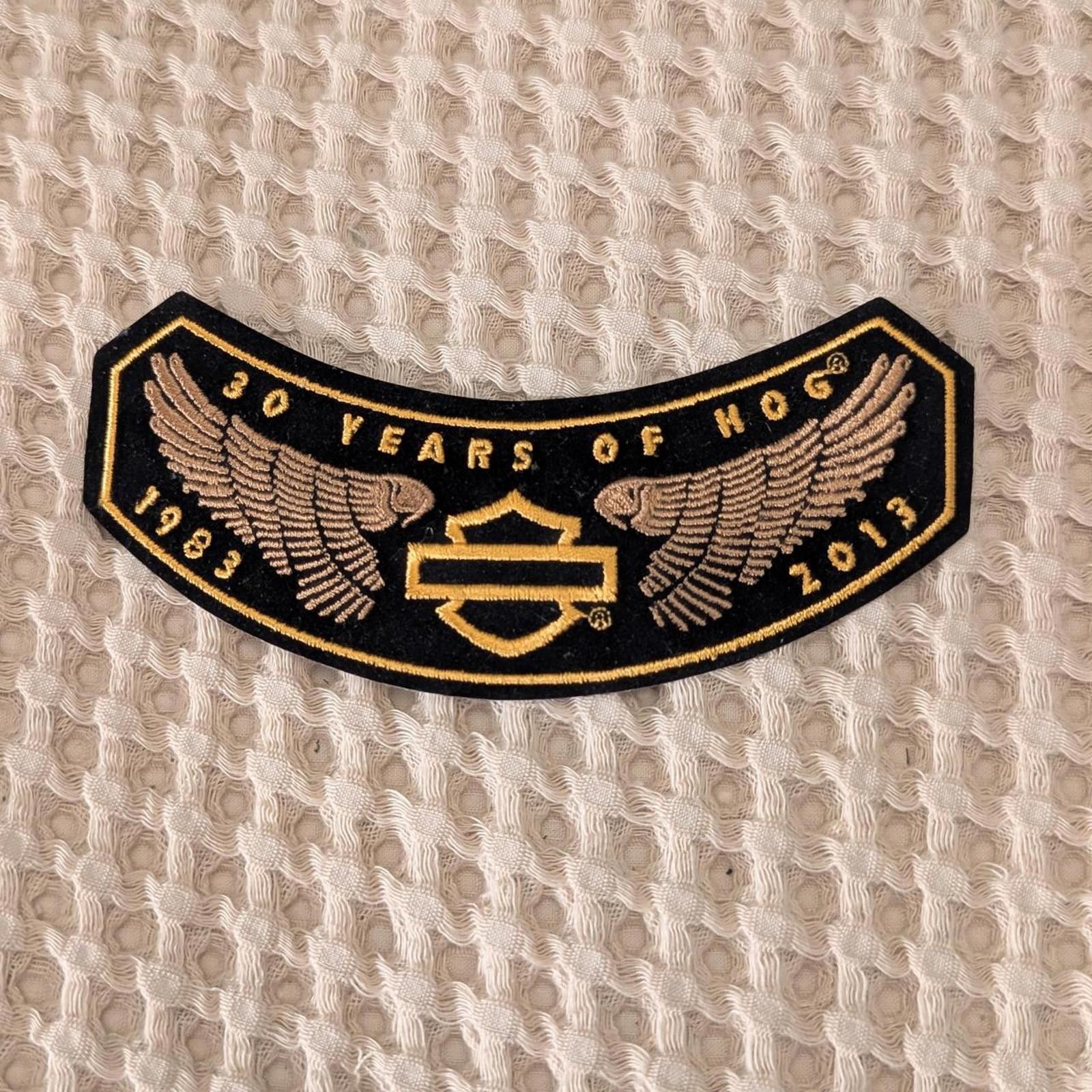 Harley Davidson 30 Years HOG Winged Patch • Harley Y2K Biker Size ONE SIZE - 1 Thumbnail