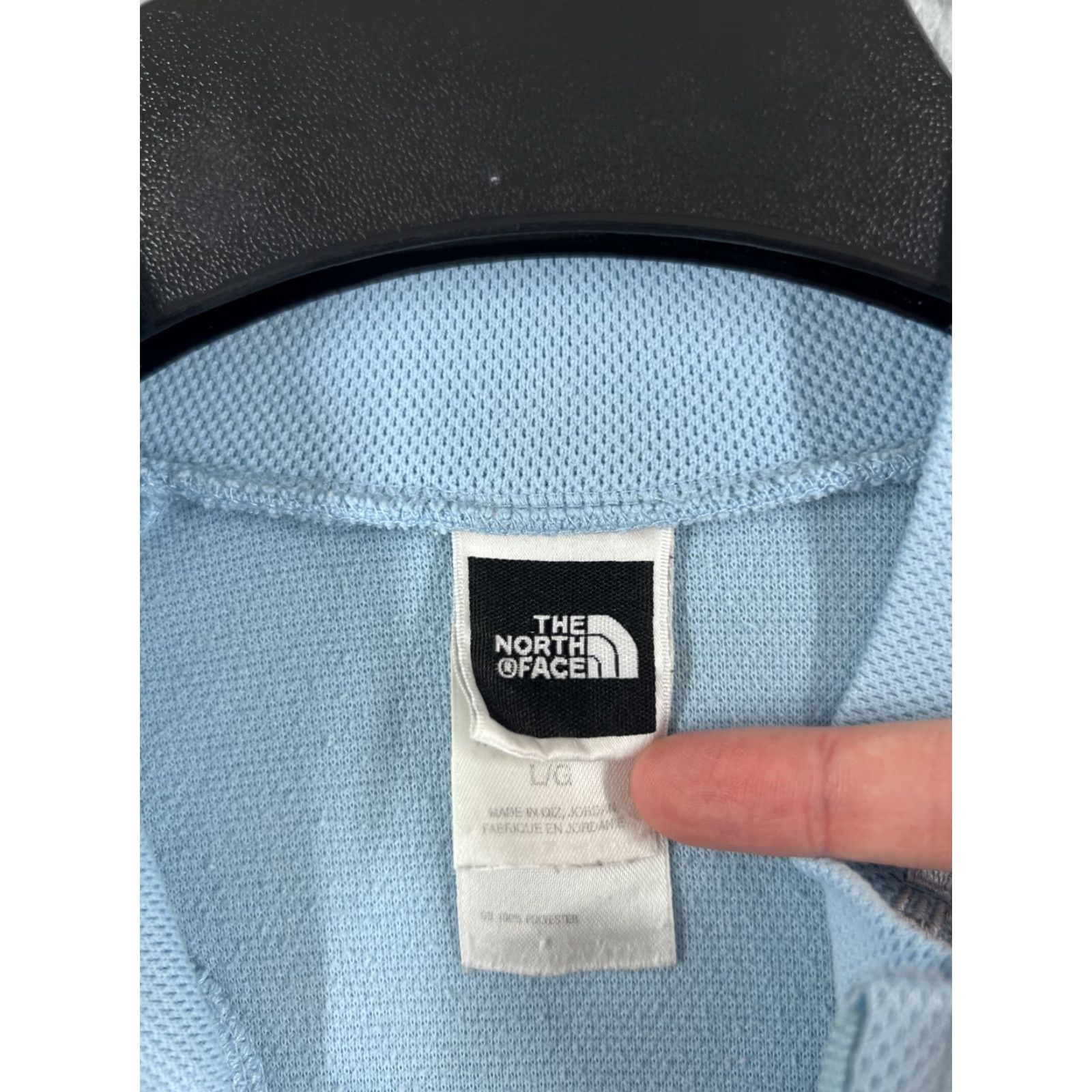 The North Face The North Face Shirt Women Large Blue Long Sleeve Crew Neck Polyester Pique Size L / US 10 / IT 46 - 6 Thumbnail