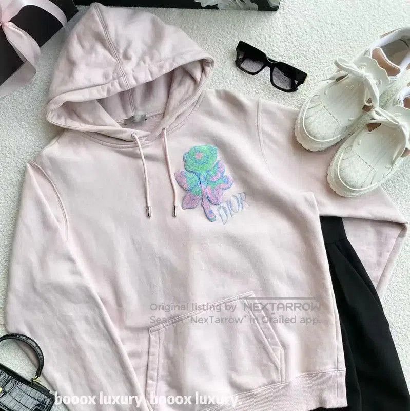 Dior Dior Pink Cotton Hoodie for Women . Size XS / US 0-2 / IT 36-38 - 4 Thumbnail